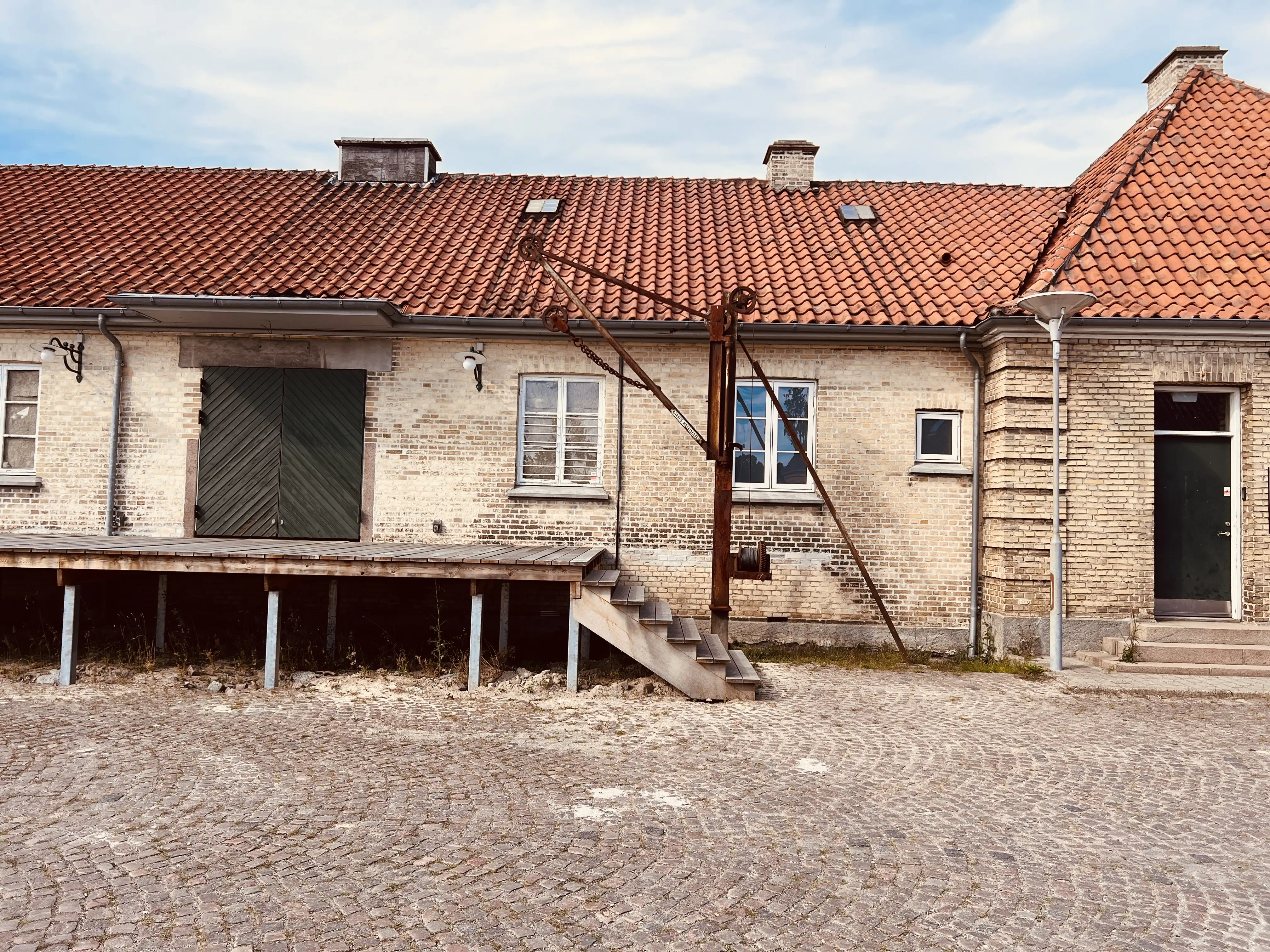 Billede af Maribo Stations varehus.