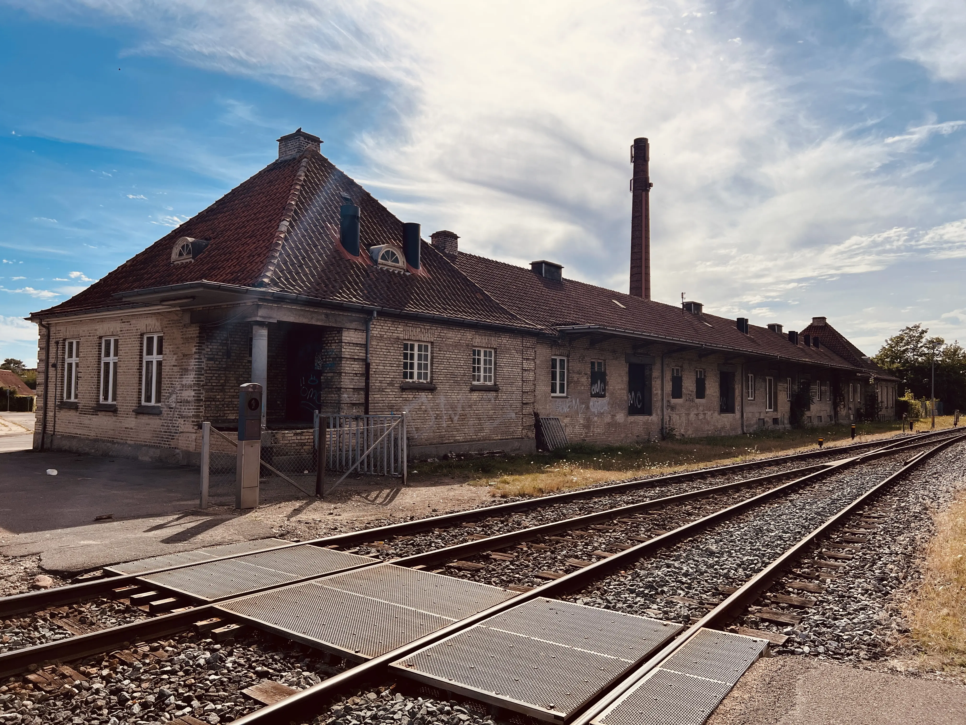 Billede af Maribo Stations varehus.