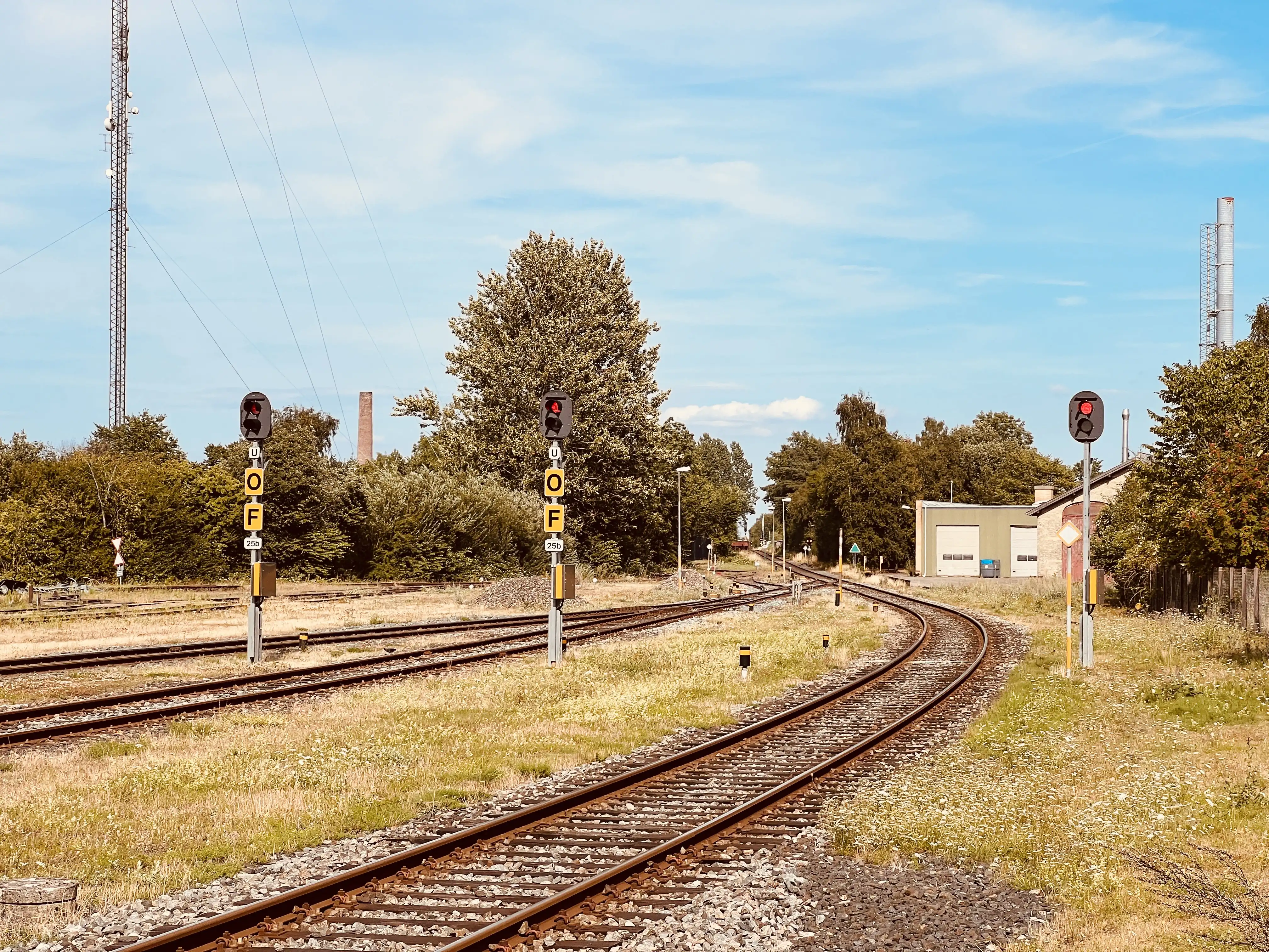 Billede af Maribo Stations remise.