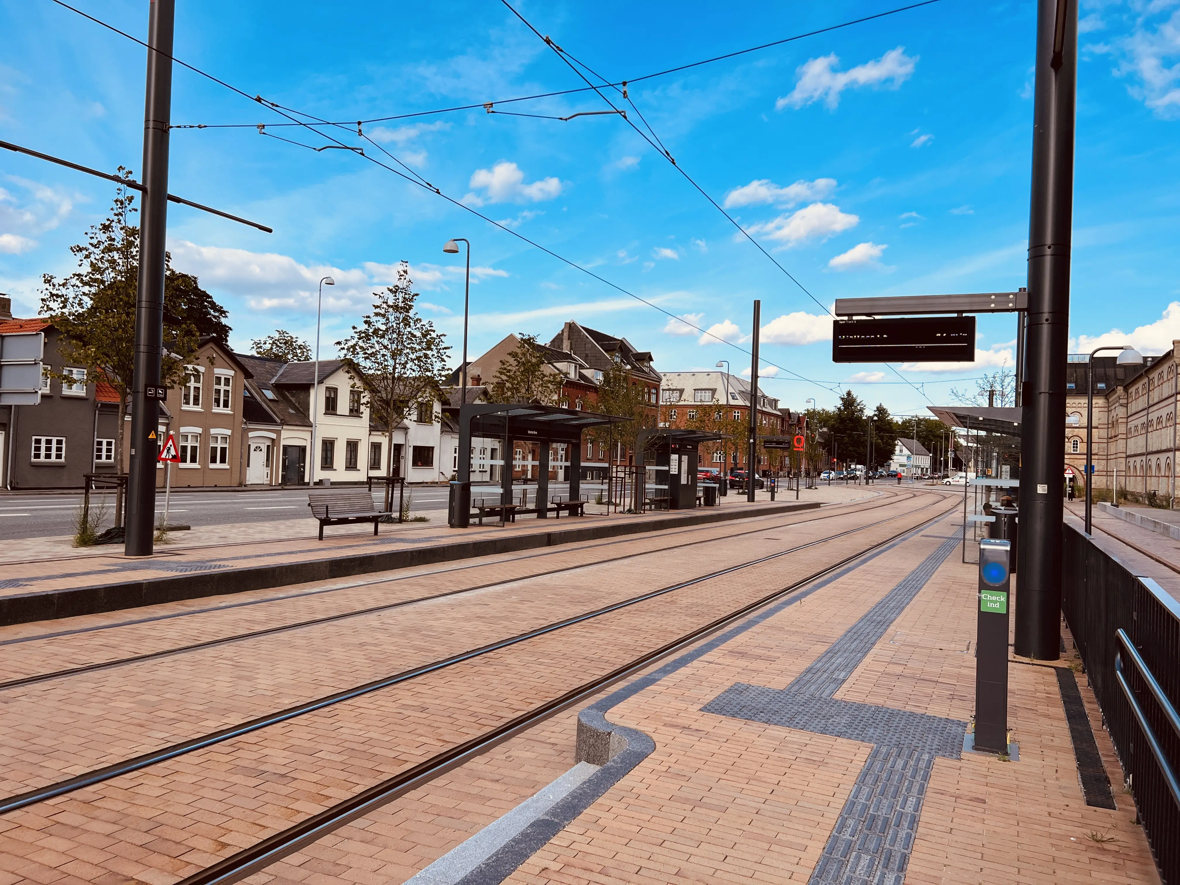 Billede af Vesterbro Letbanestation.