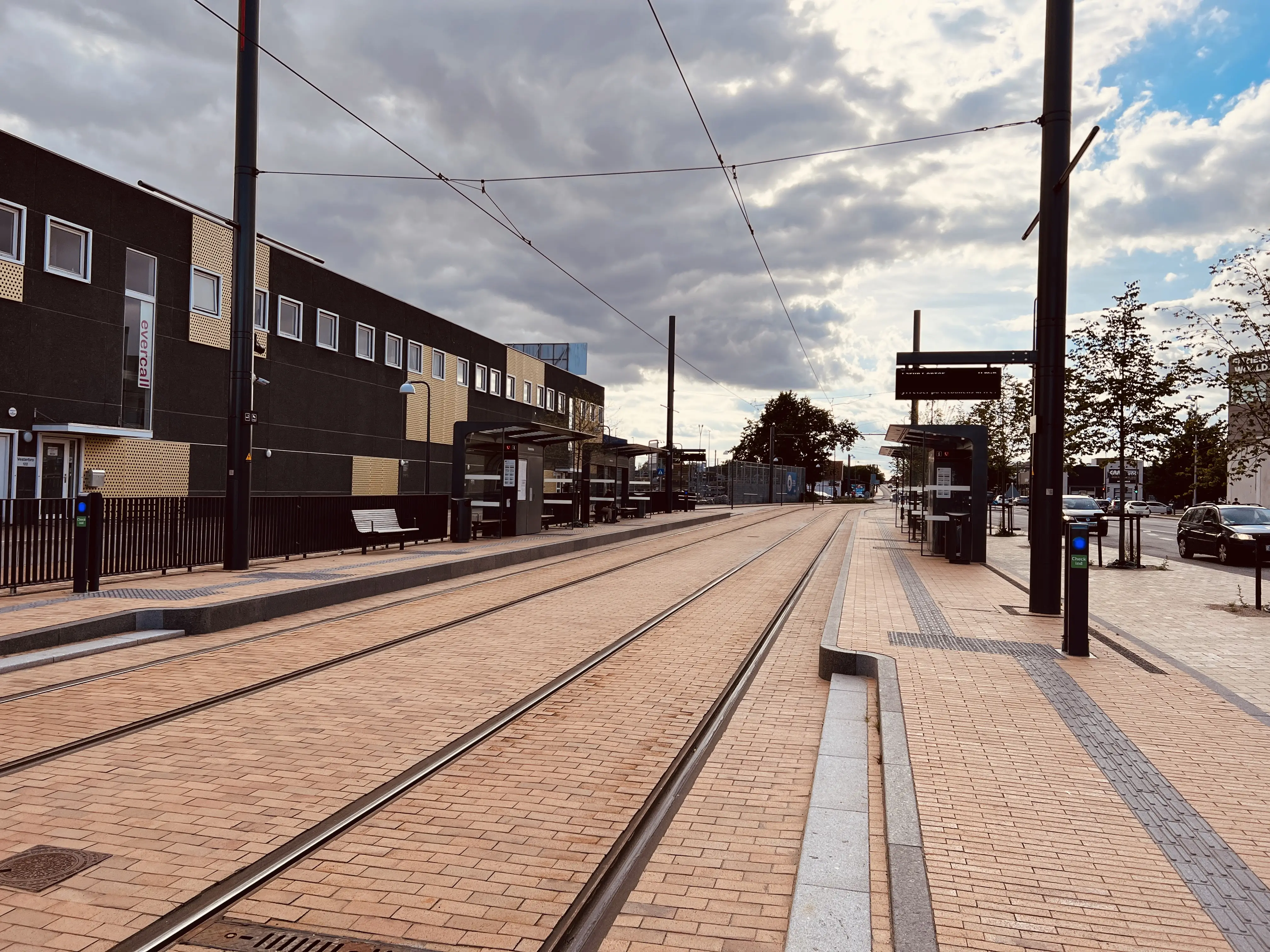 Billede af Vesterbro Letbanestation.