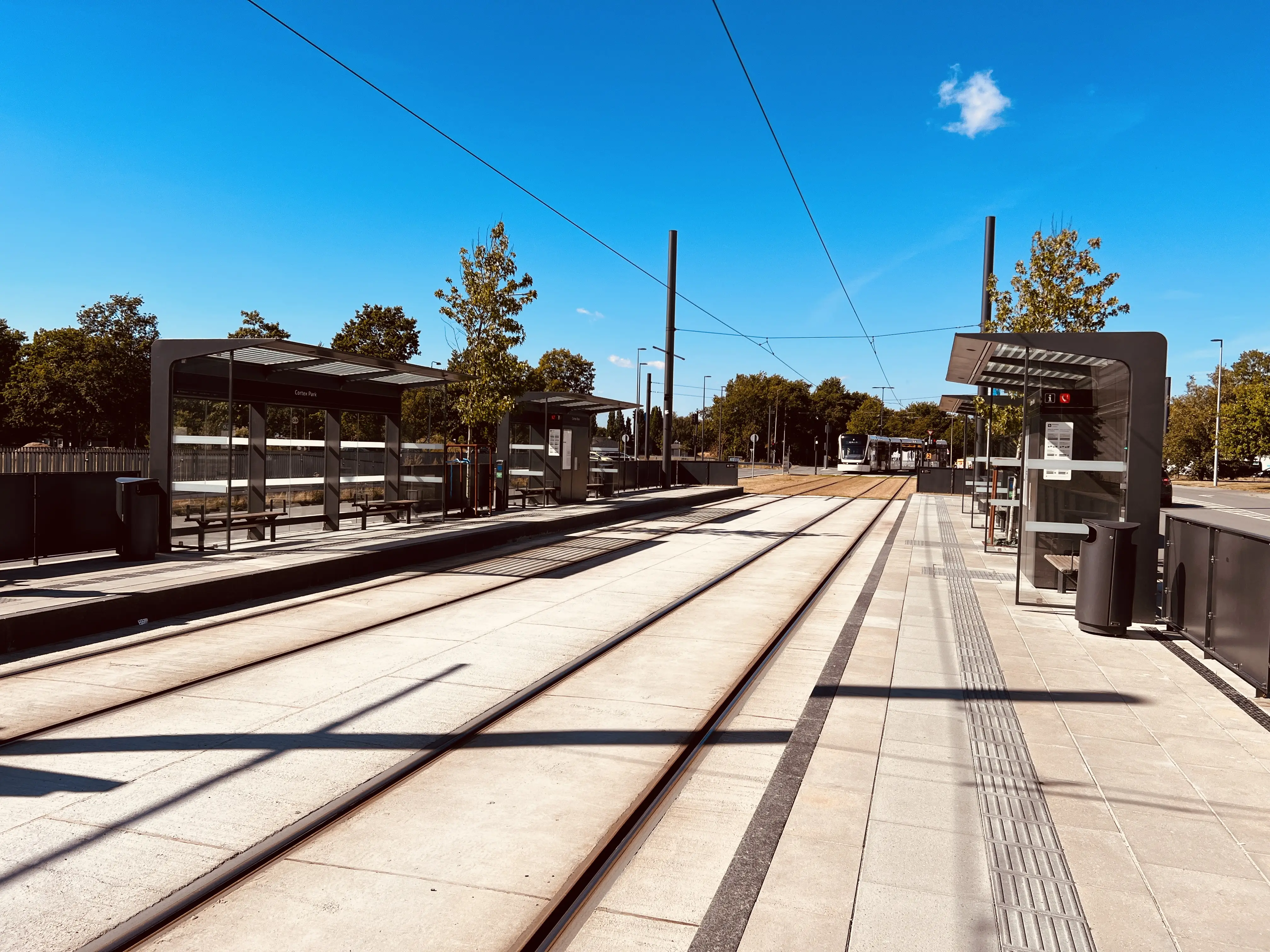 Billede af Cortex Park Letbanestation.