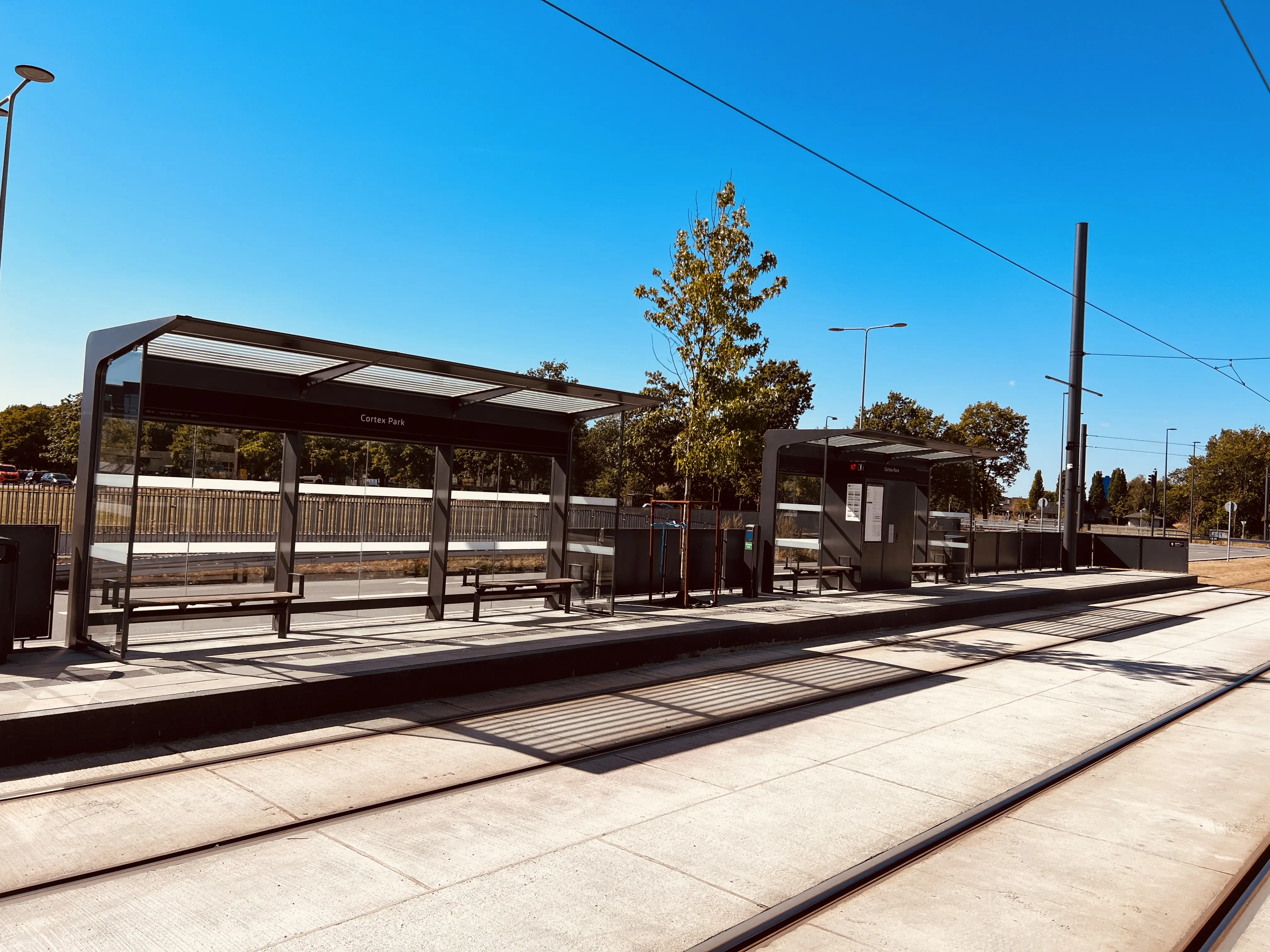 Billede af Cortex Park Letbanestation.