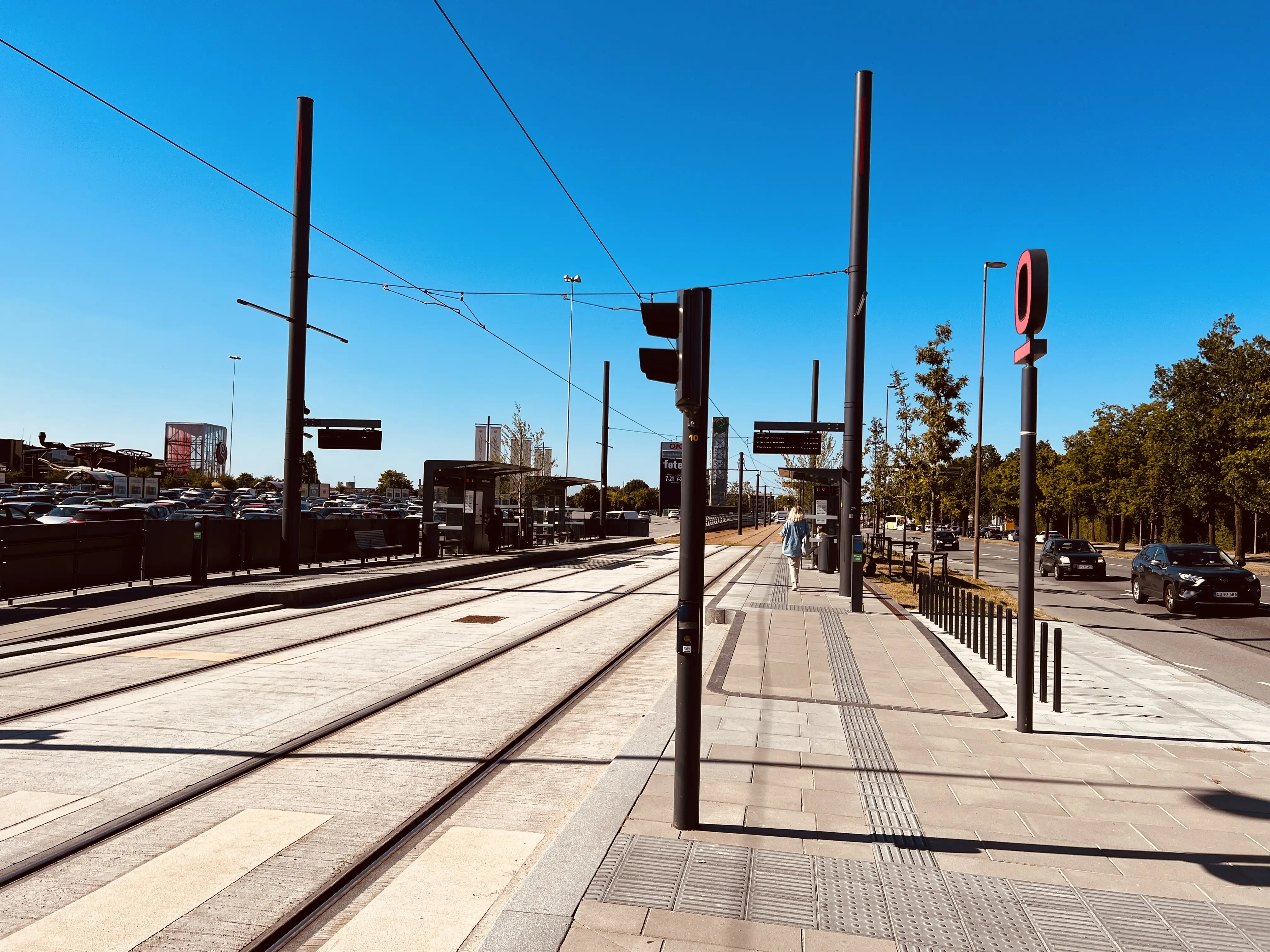 Billede af Rosengårdcentret Letbanestation.