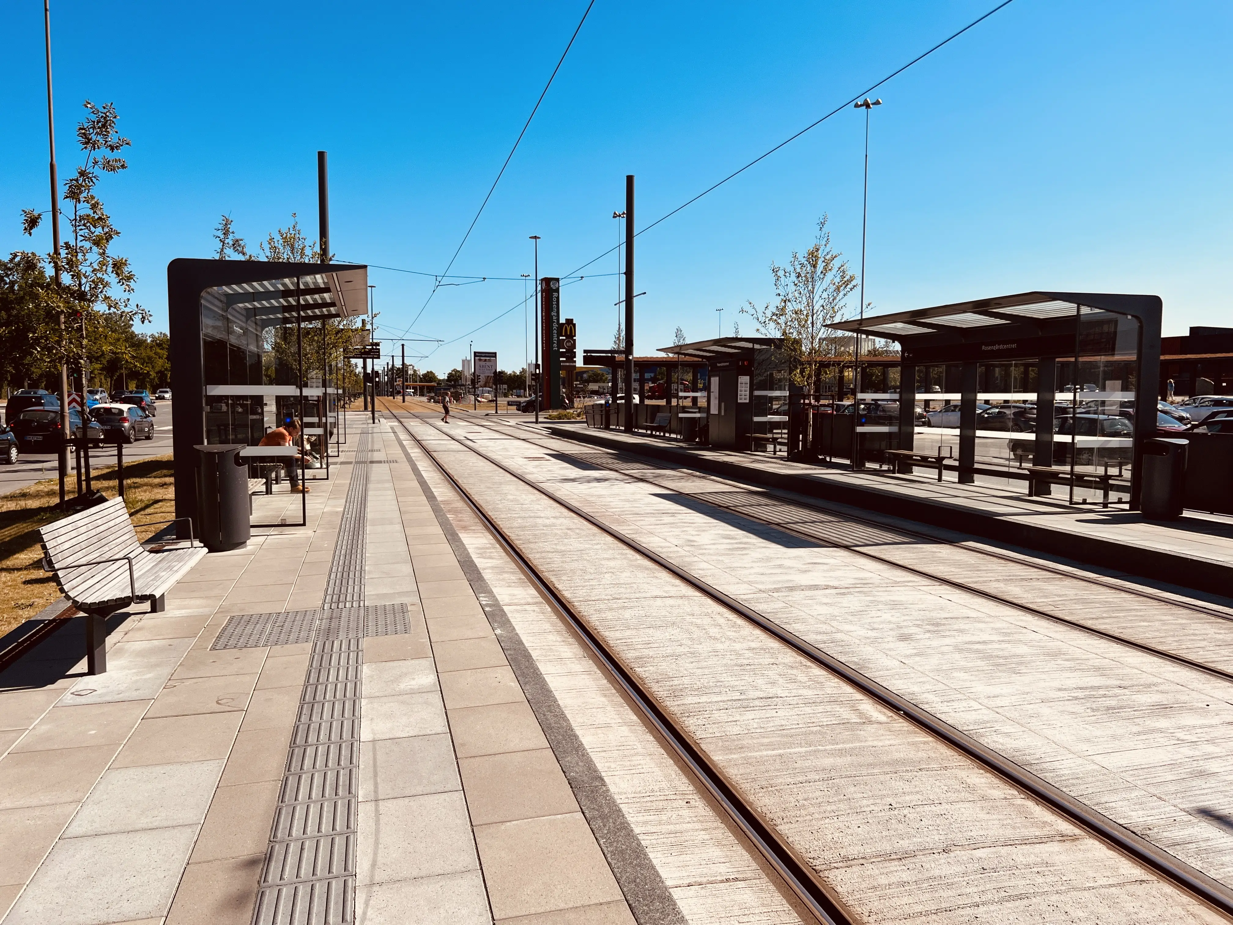 Billede af Rosengårdcentret Letbanestation.