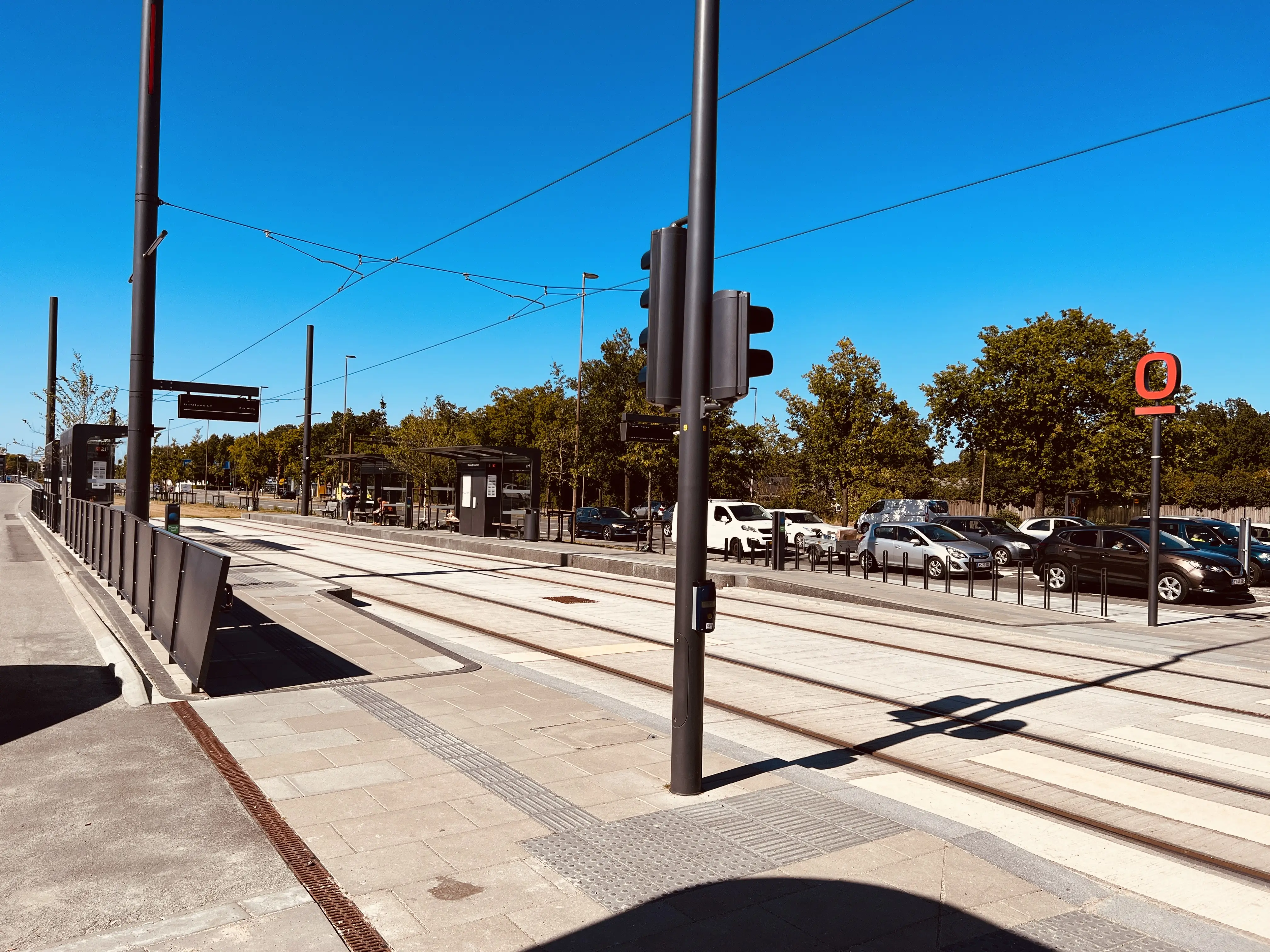 Billede af Rosengårdcentret Letbanestation.