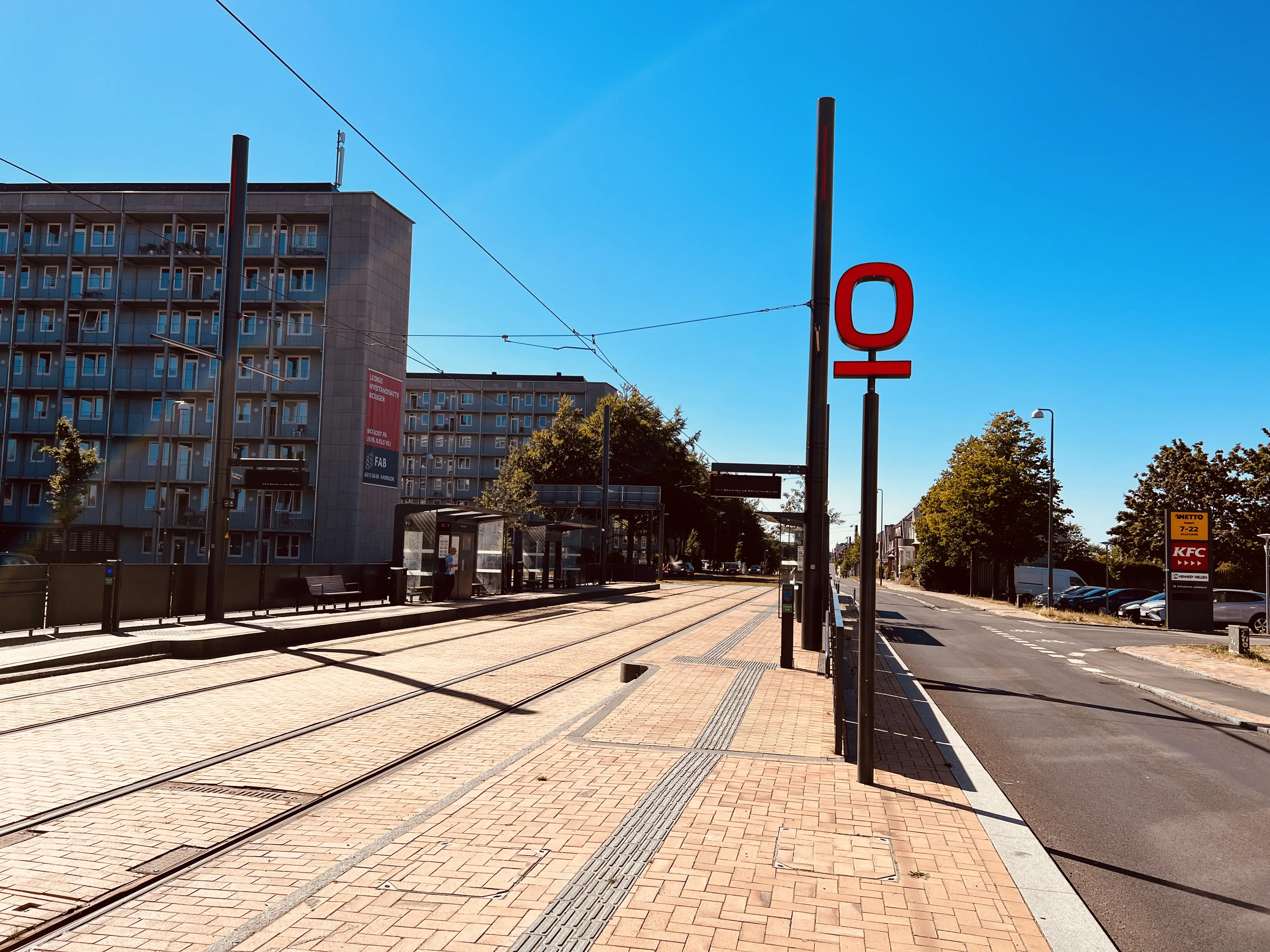 Billede af Korsløkke Letbanestation.