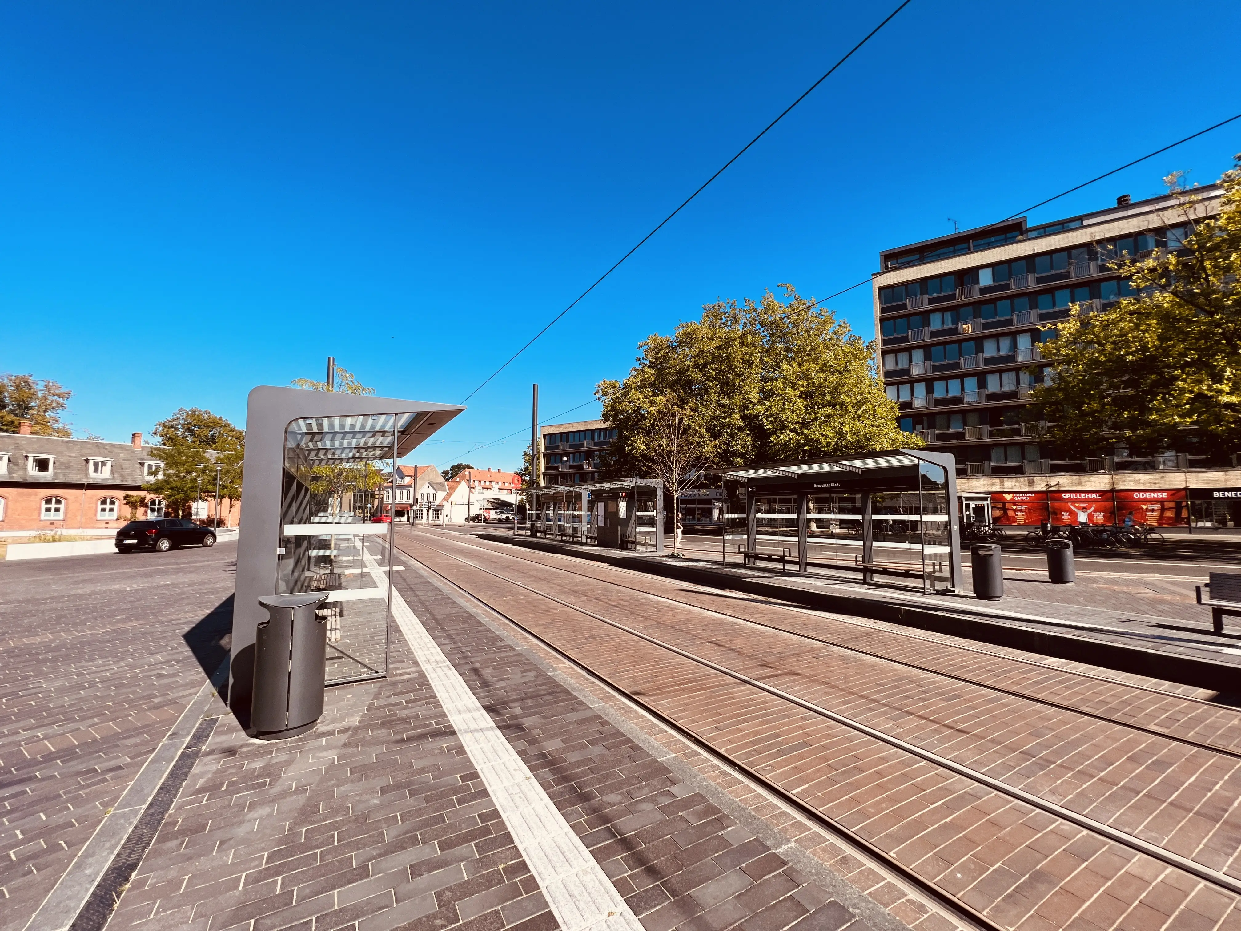 Billede af Benedikts Plads Letbanestation. Billede af Benedikts Plads Letbanestation.