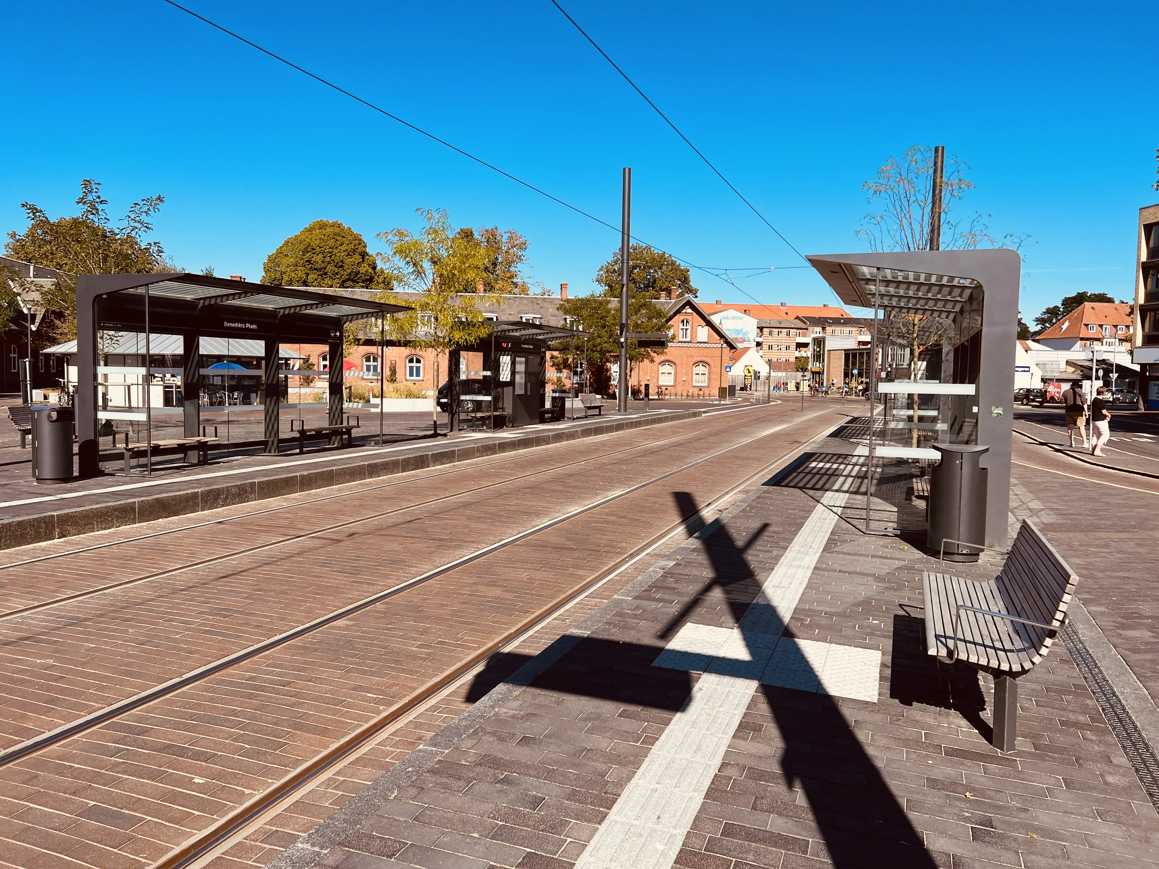 Billede af Benedikts Plads Letbanestation. Billede af Benedikts Plads Letbanestation.