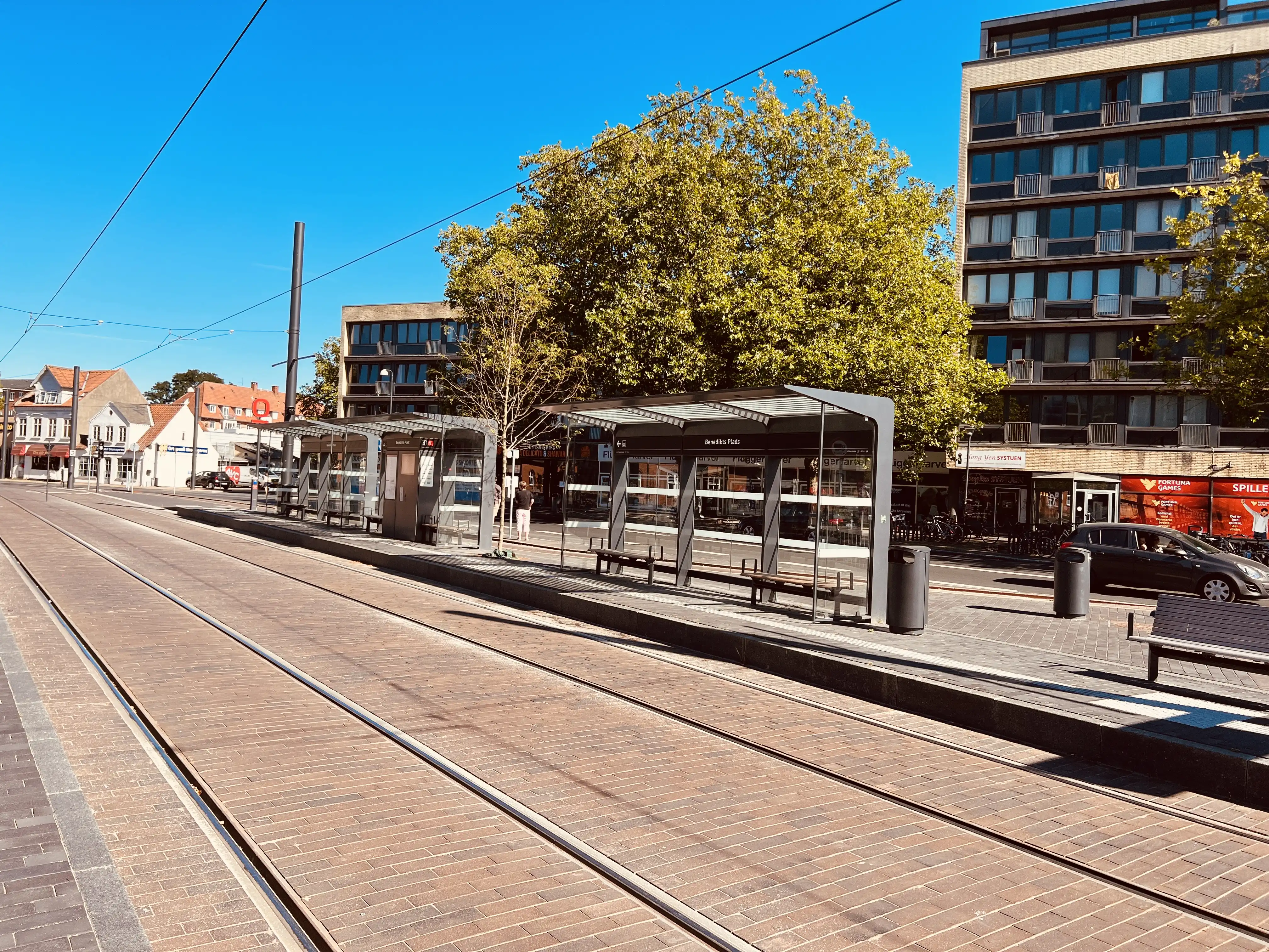 Billede af Benedikts Plads Letbanestation. Billede af Benedikts Plads Letbanestation.