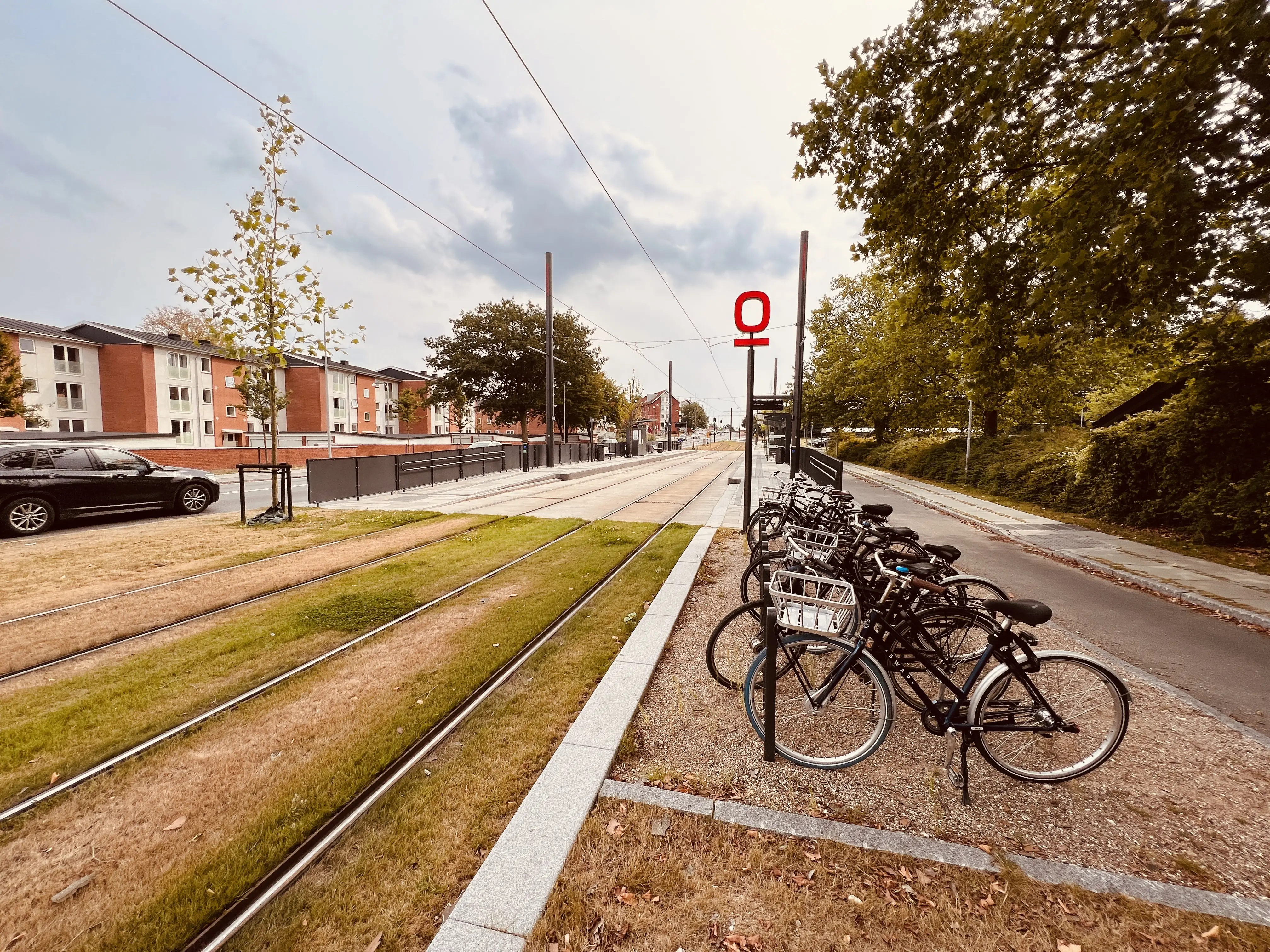 Billede af Højstrup Letbanestation.