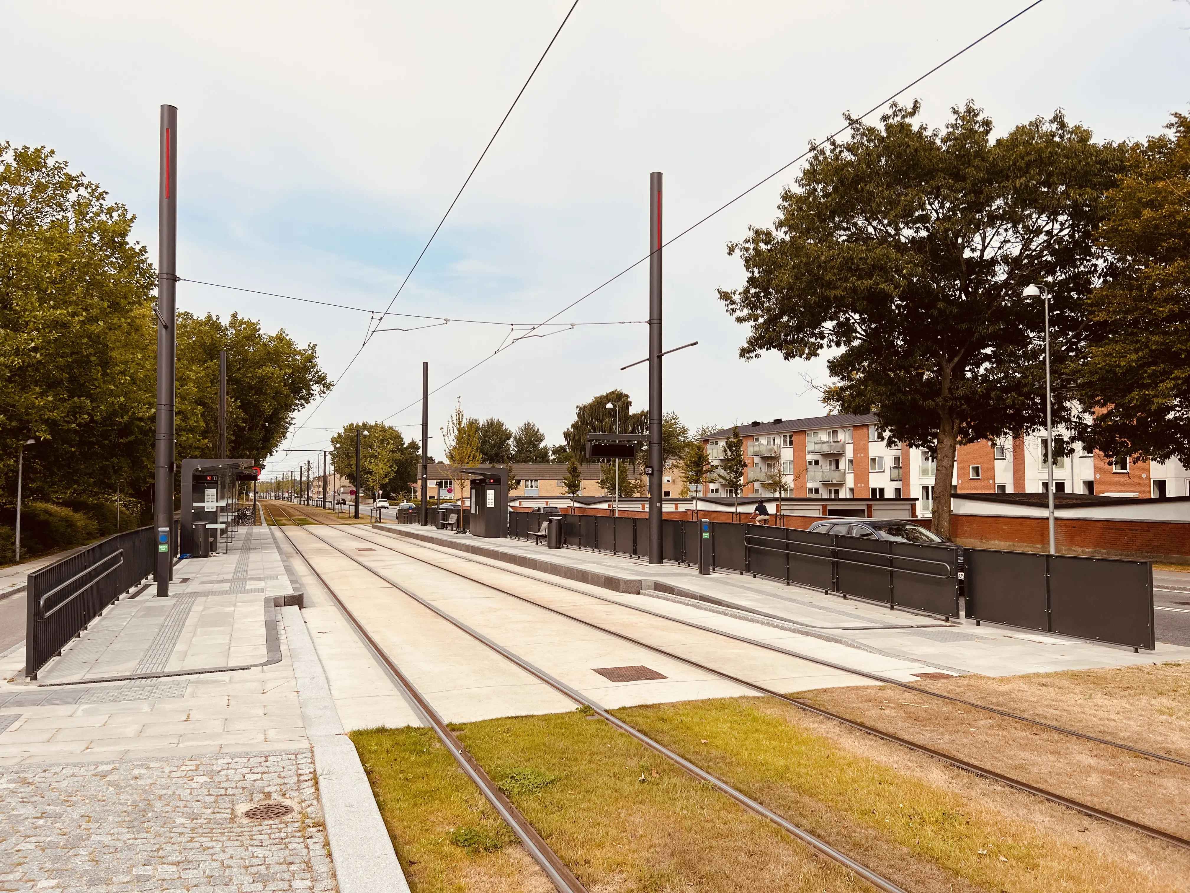 Billede af Højstrup Letbanestation.