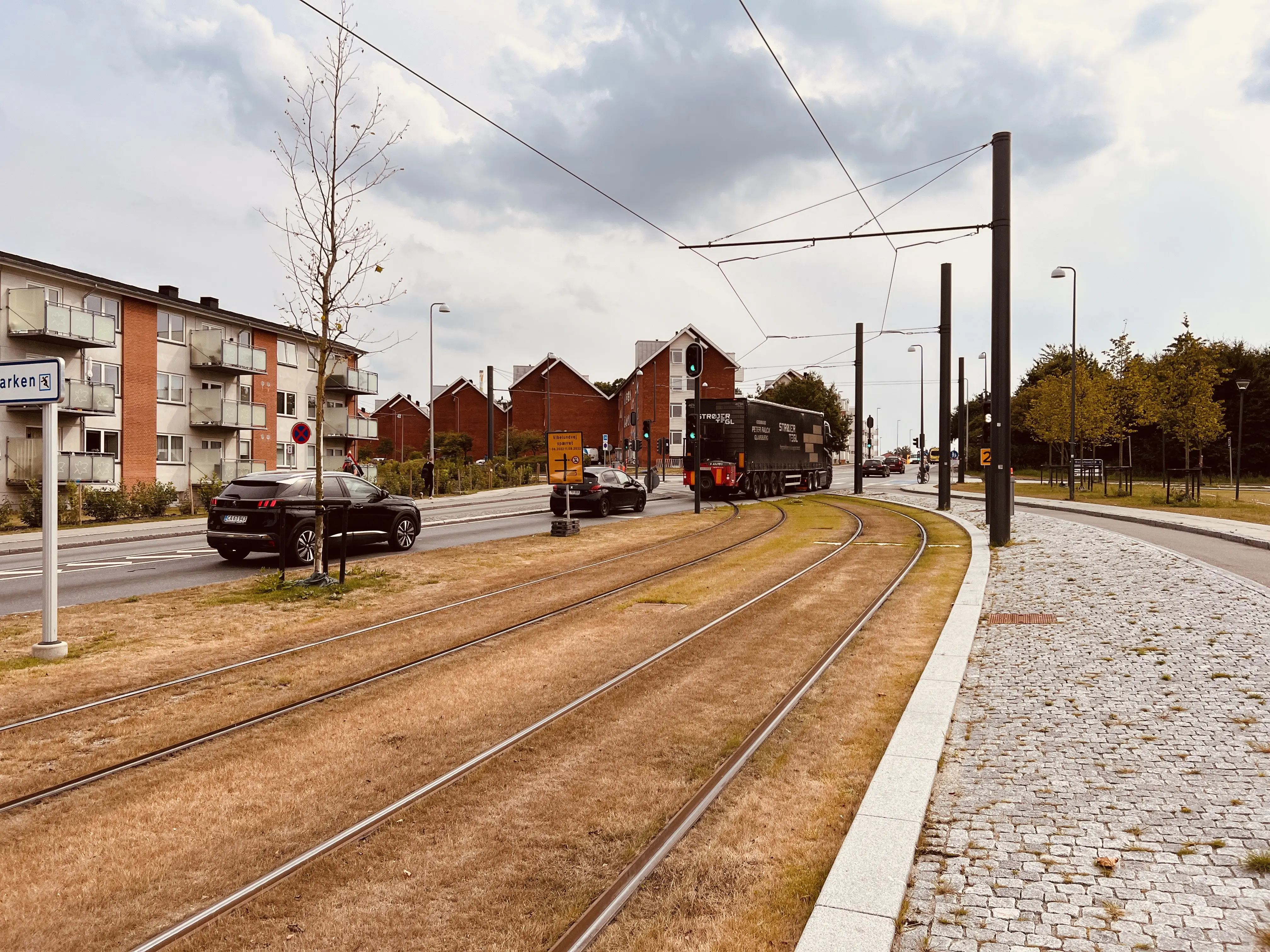 Billede af Højstrup Letbanestation.
