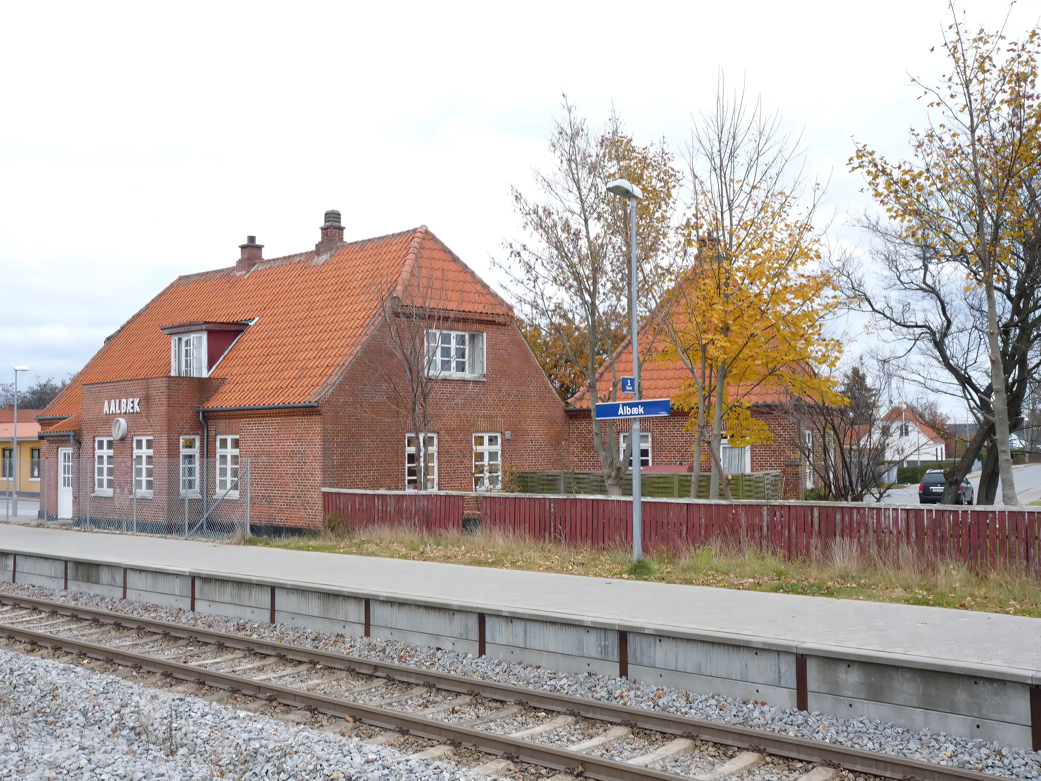 Billede af Ålbæk Station.