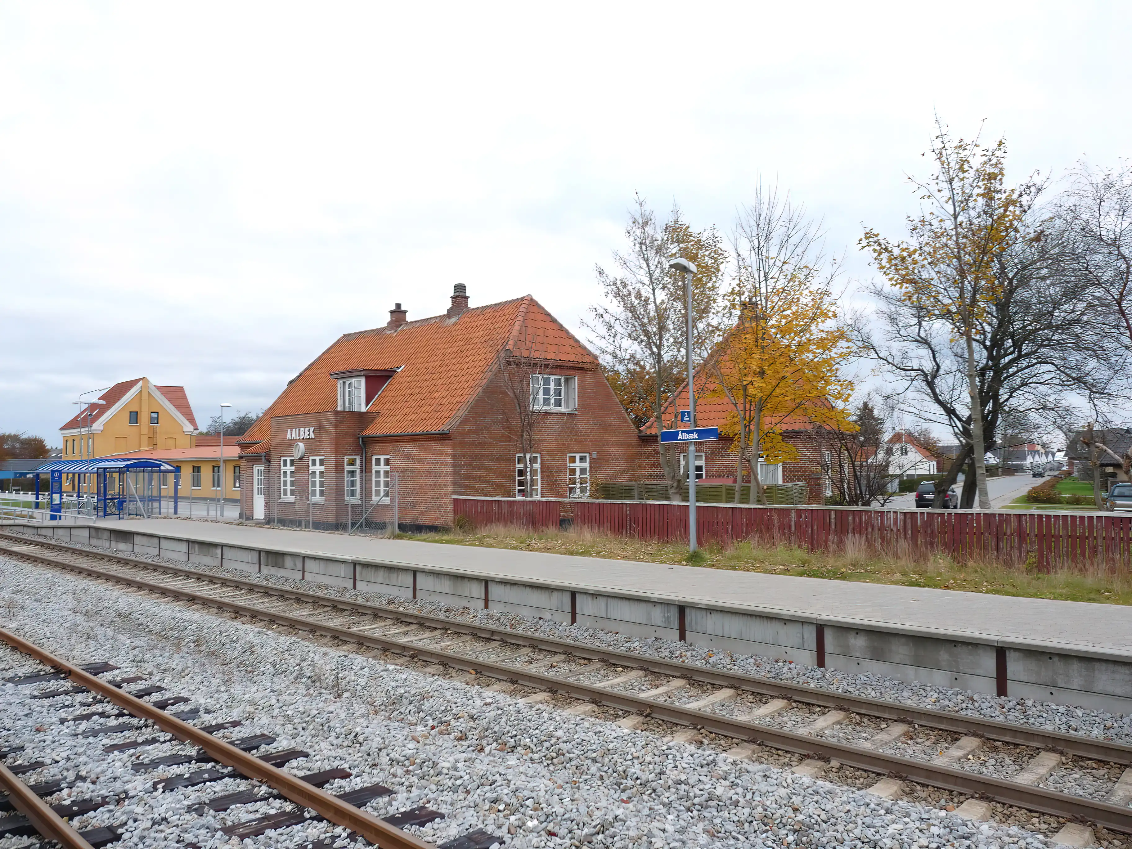 Billede af Ålbæk Station.