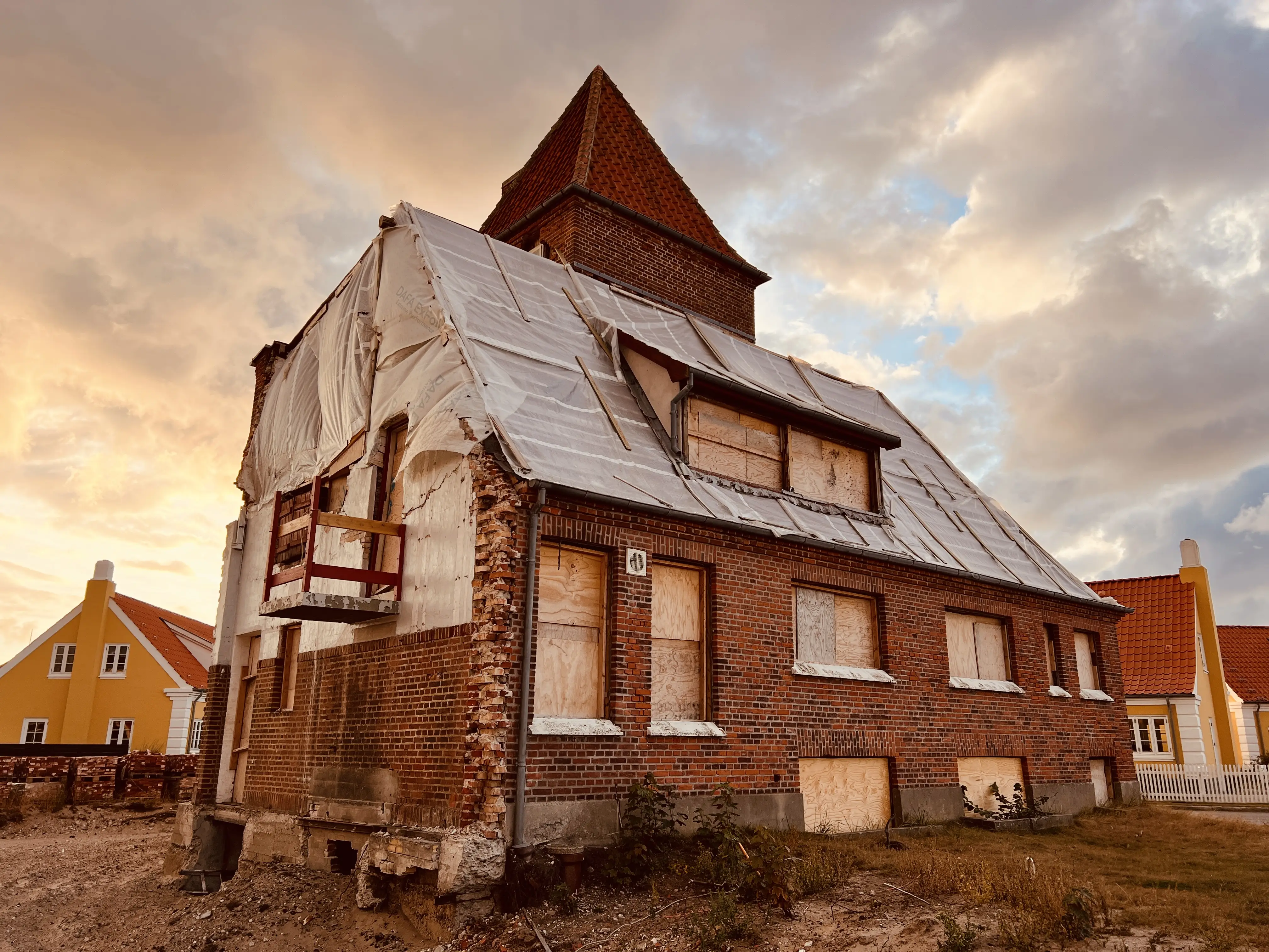 Billede af Skagen Stations gamle remise. Billede af Skagen Stations gamle remise.