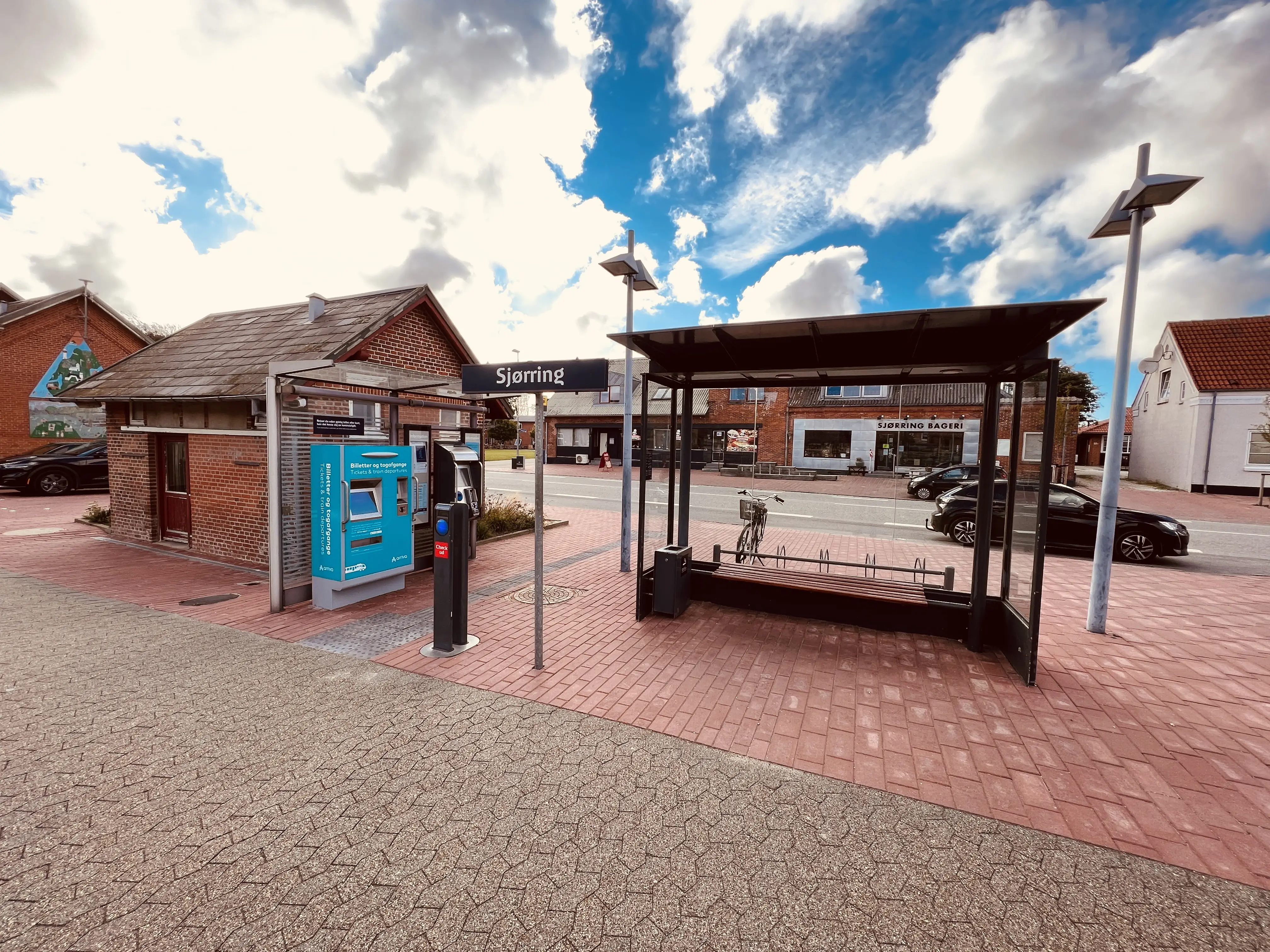 Billede af Sjørring Trinbræt. Billede af Sjørring Trinbræt.