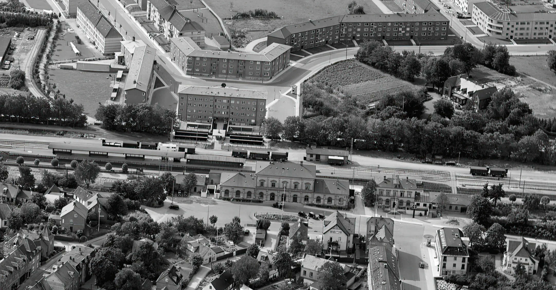 Billede af Lyngby Station.