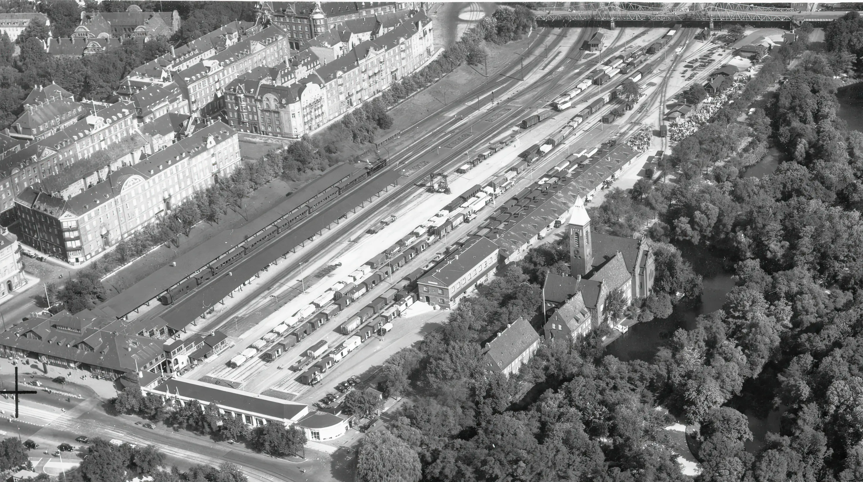 Billede af Østerport Stations sporareal.