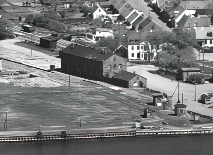 Billede af Masnedsund Perronhal.