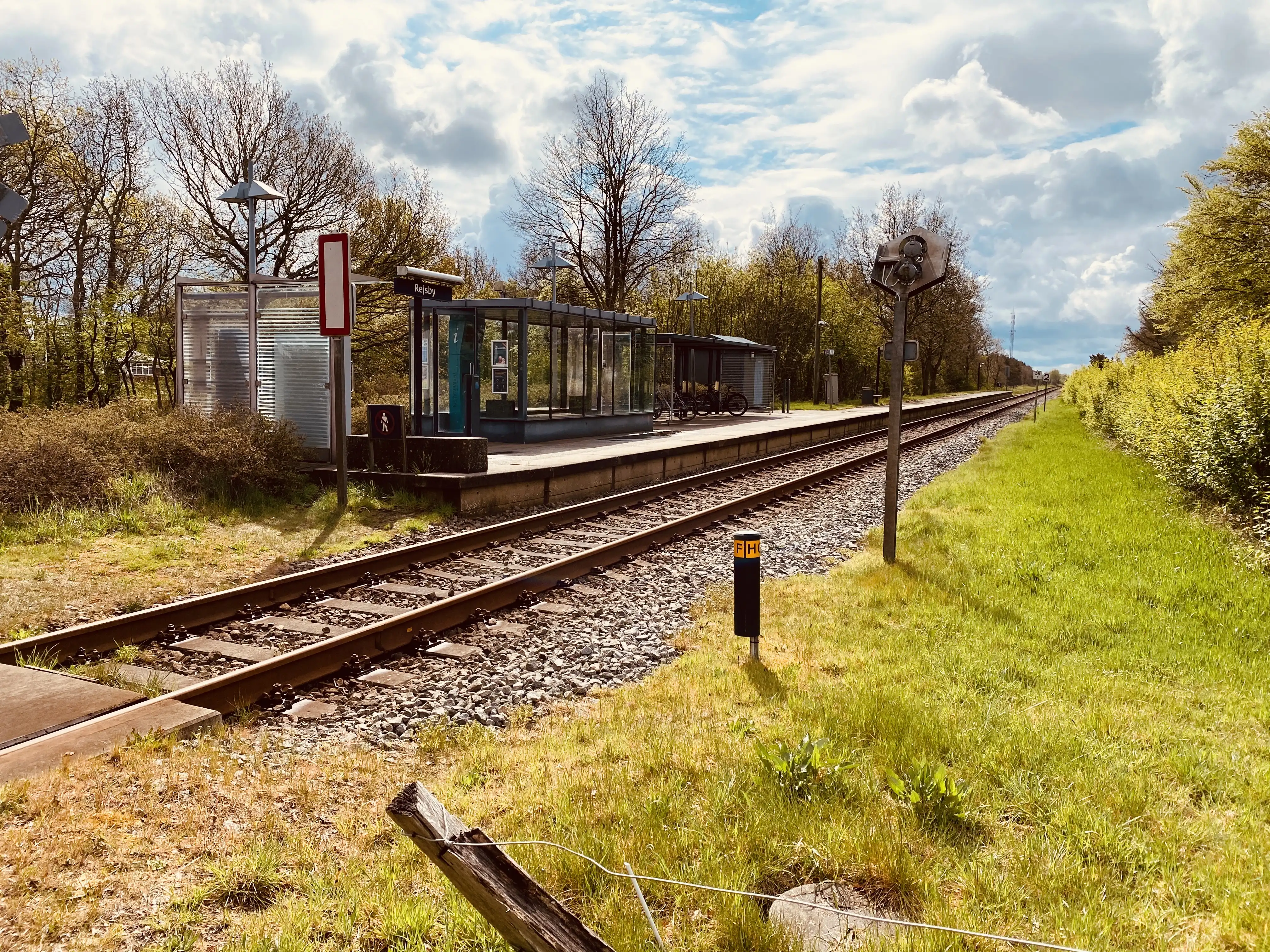 Billede af Rejsby Trinbræt med Sidespor. Billede af Rejsby Trinbræt med Sidespor.