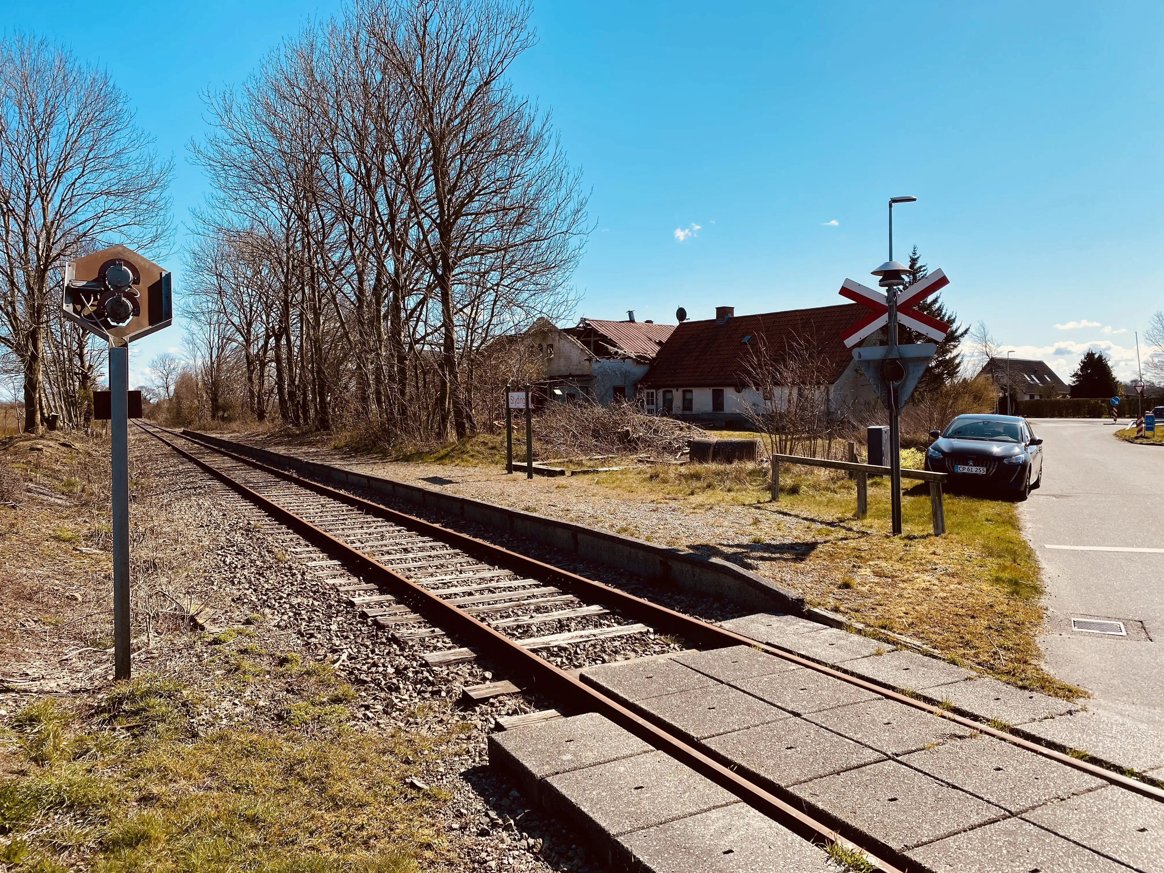 Billede af Styding Trinbræt - Trinbræt er nedrevet, men Styding Trinbræt har ligget her.