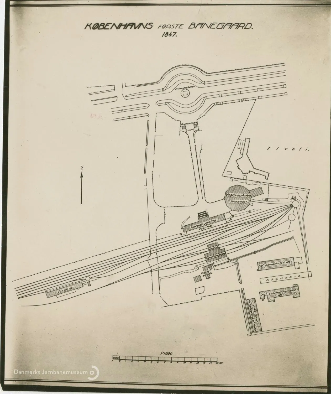 Sporplan af København Station. Sporplan af København Station.