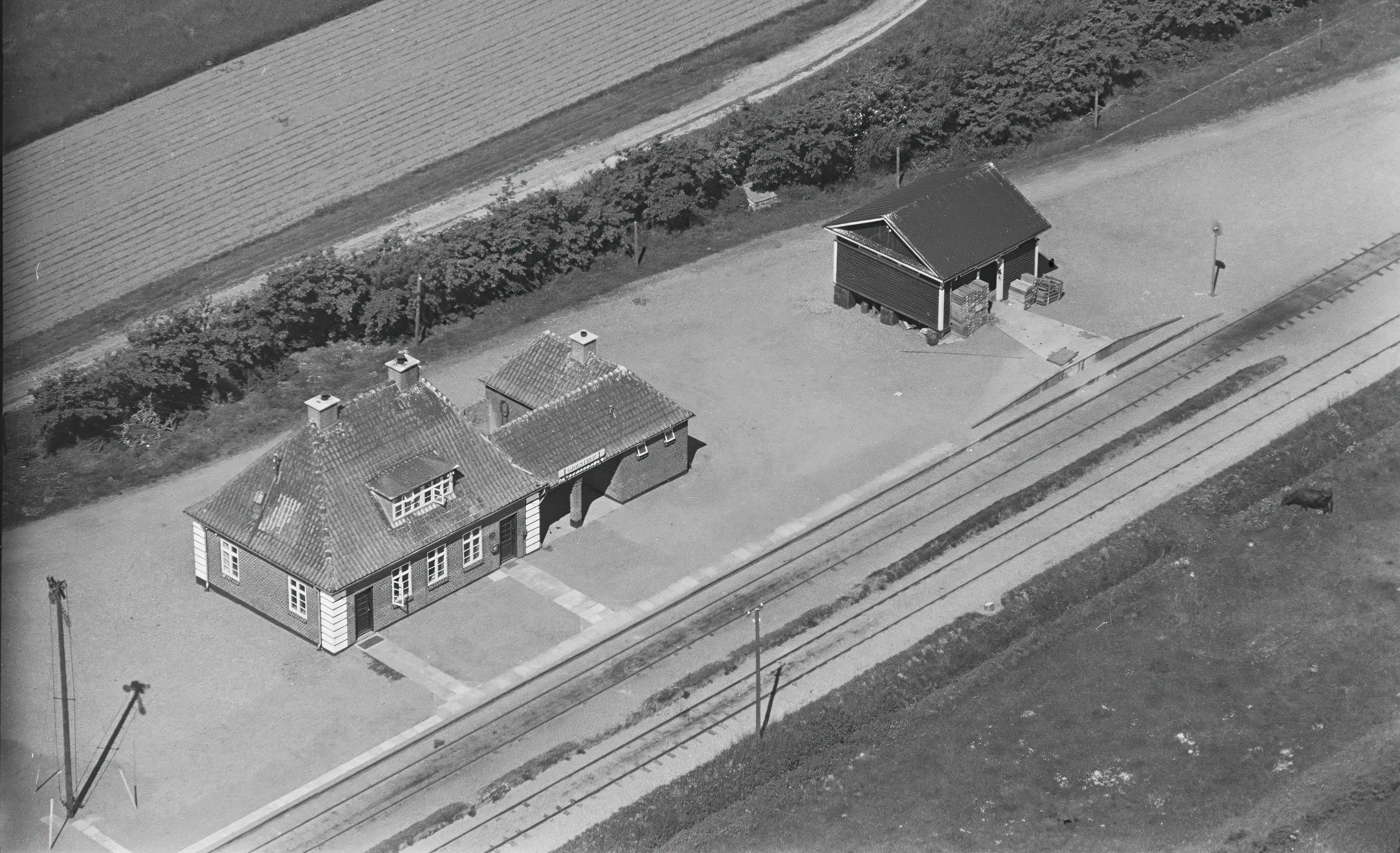 Billede af Gjølstrup Station.