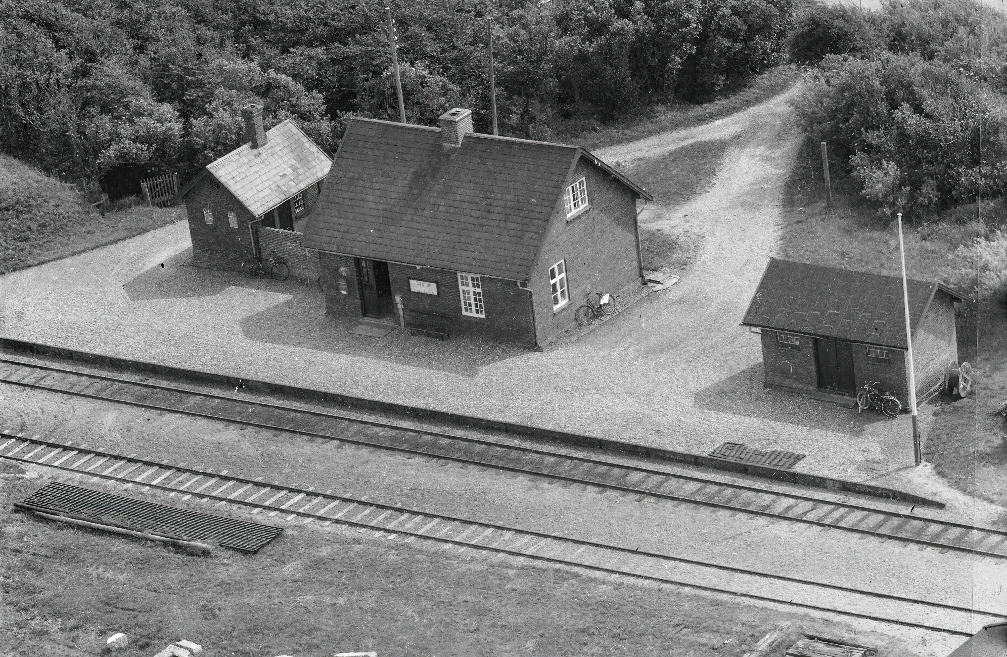 Billede af Strande Station.