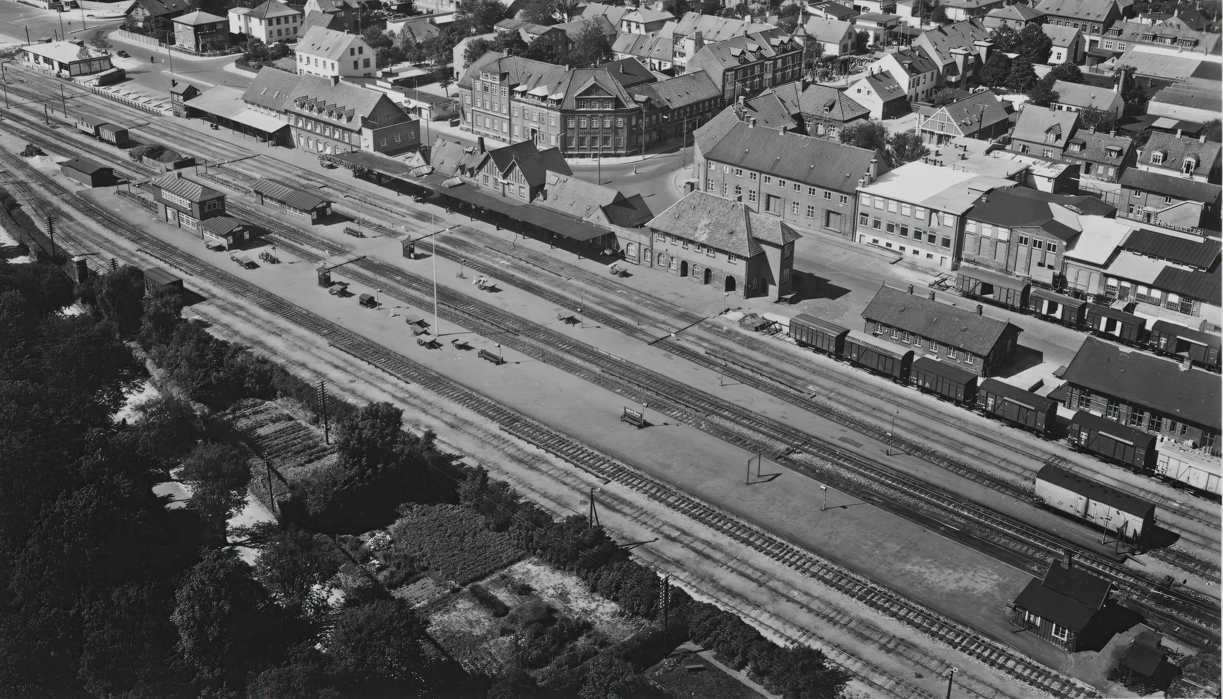 Billede af Herning Banegård. Billede af Herning Banegård.