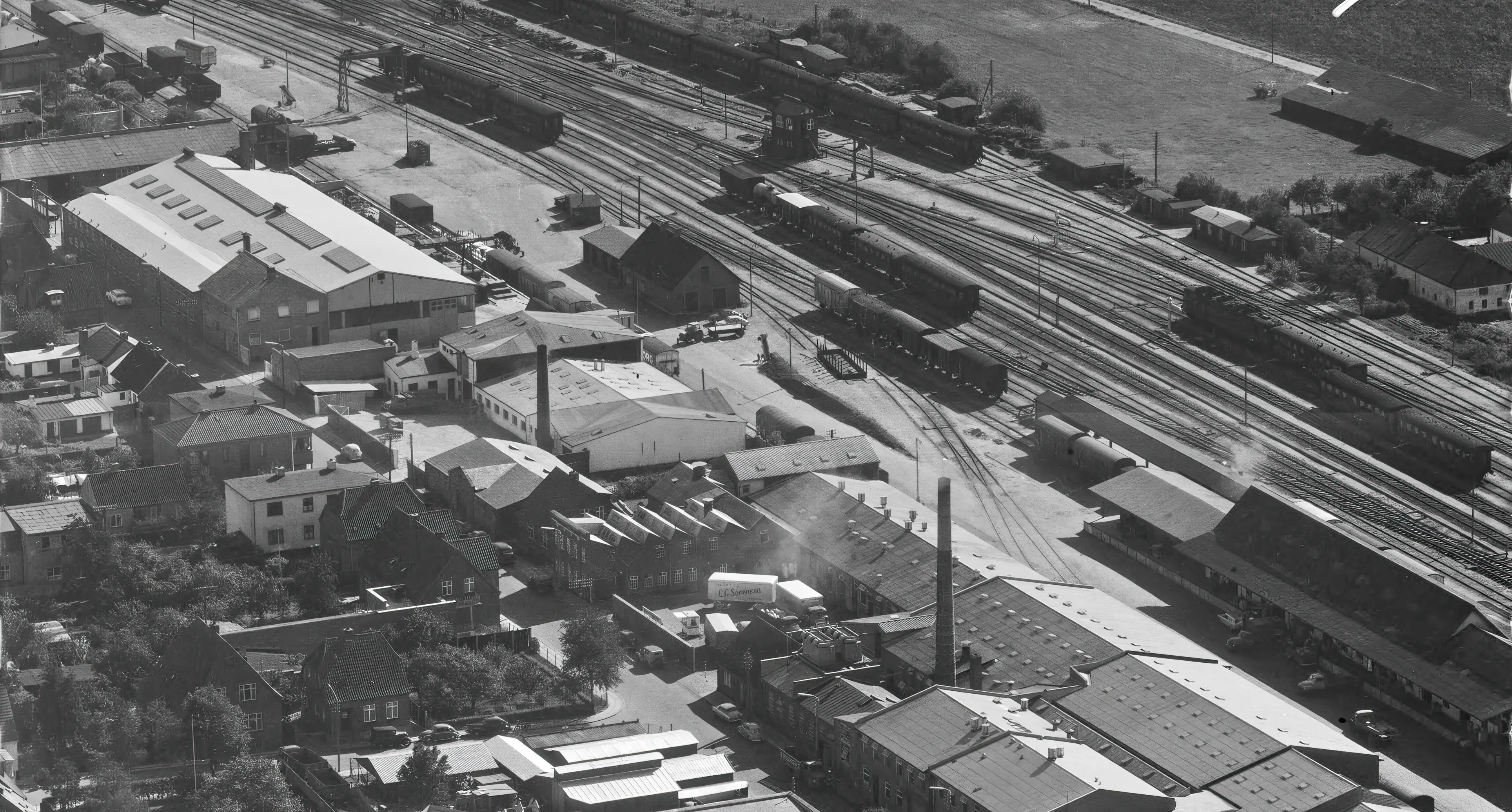 Billede af Herning Banegårds varehus. Billede af Herning Banegårds varehus.