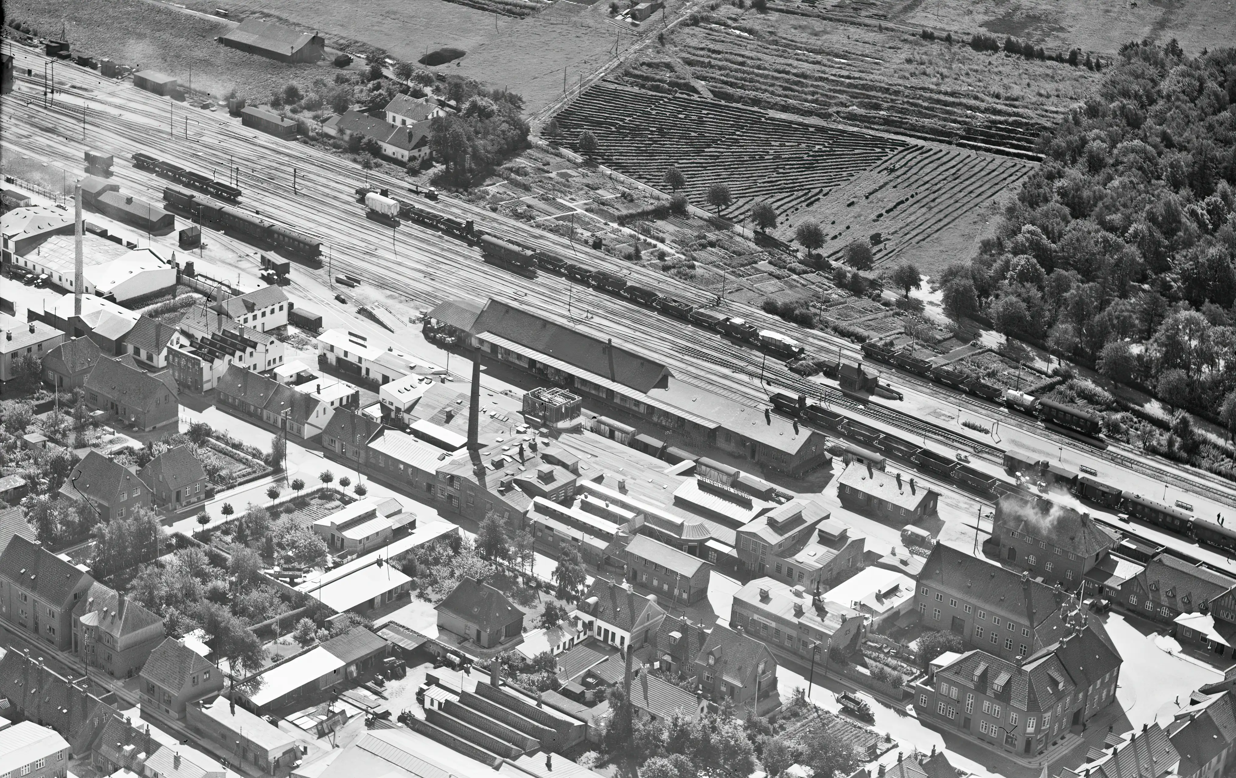 Billede af Herning Banegård. Billede af Herning Banegård.