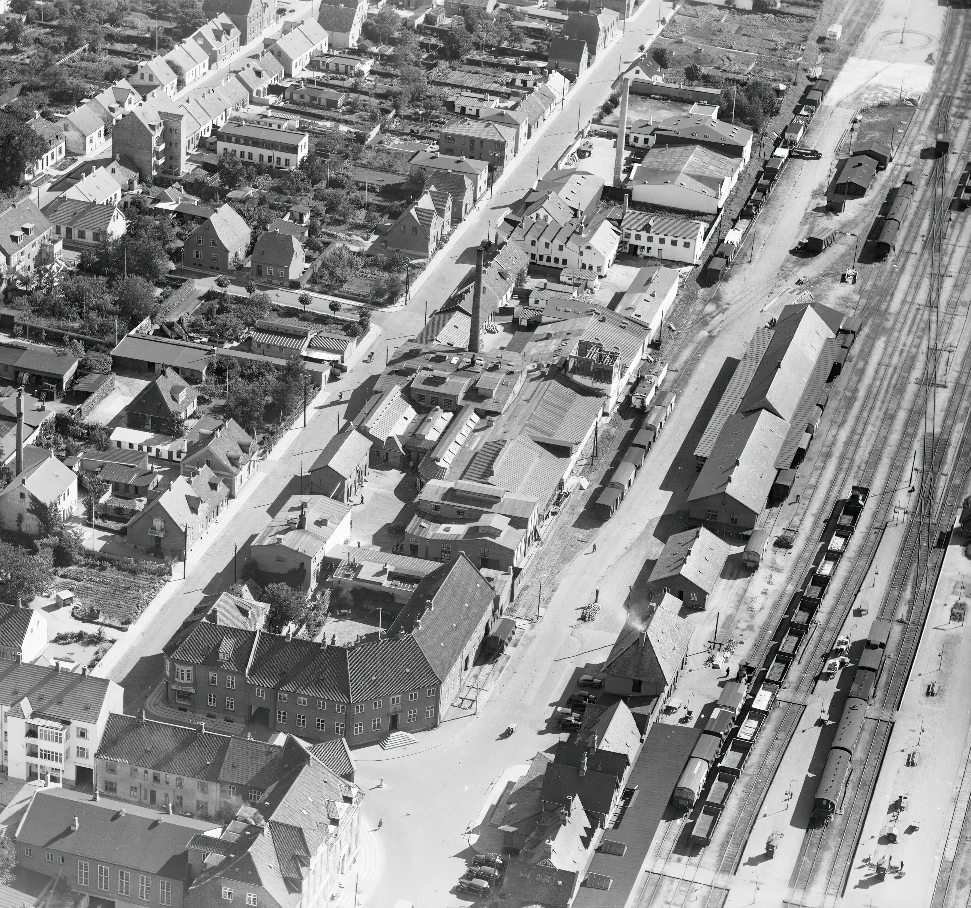 Billede af Herning Banegård. Billede af Herning Banegård.