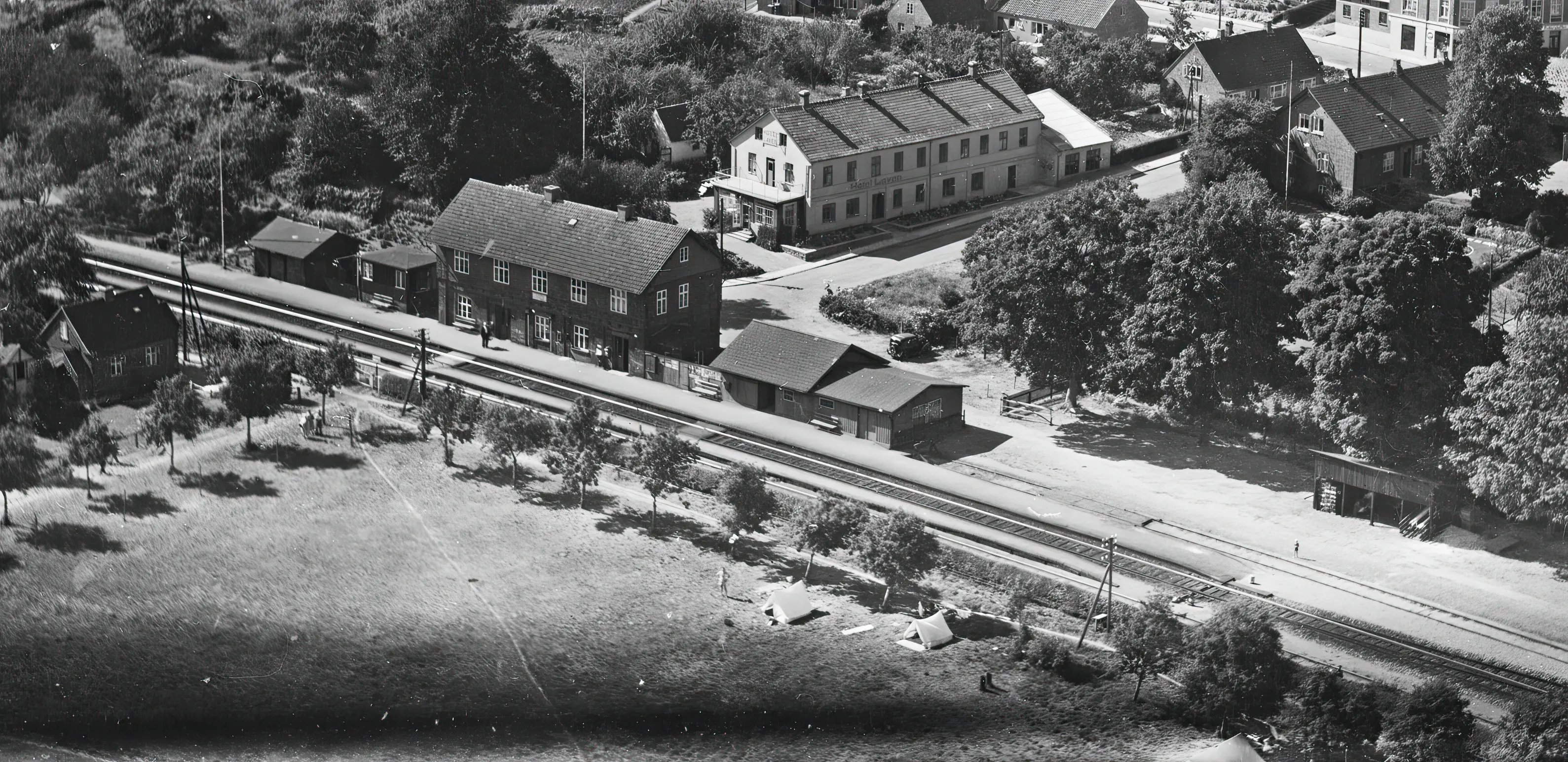 Billede af Laven Station.