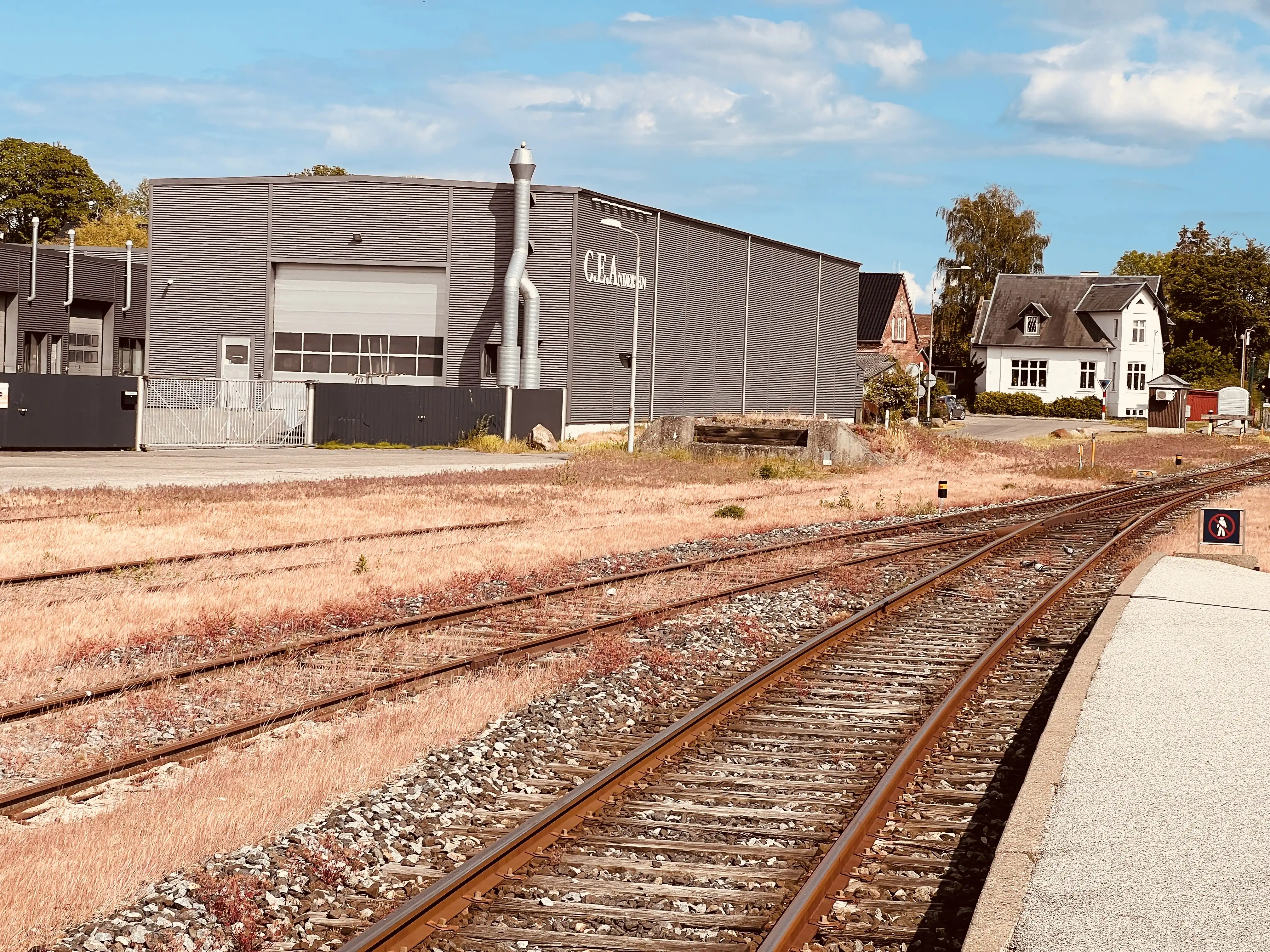 Billede af Nakskov Stations læsserampe.