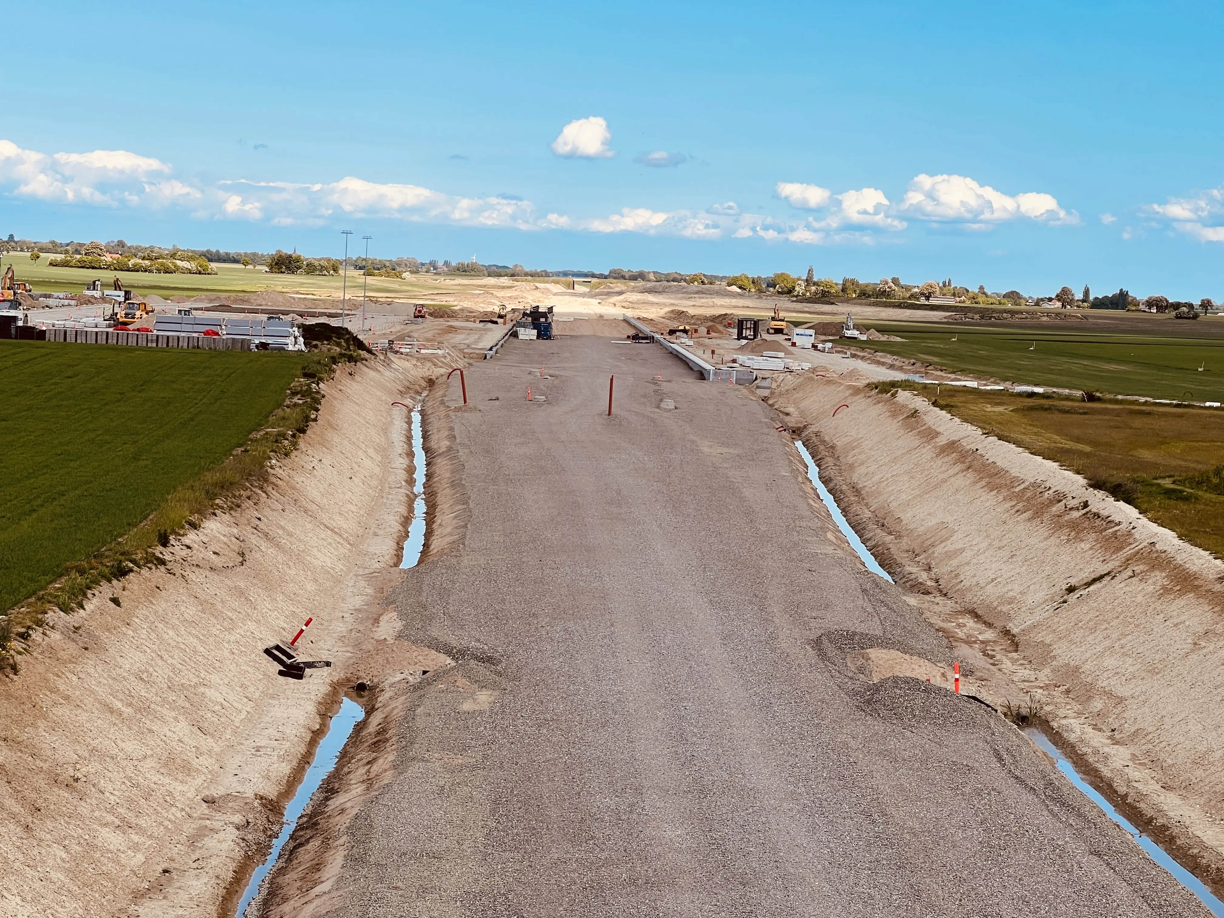 Billede af Rødby Trinbræt - her under etablering. Billede af Rødby Trinbræt - her under etablering.