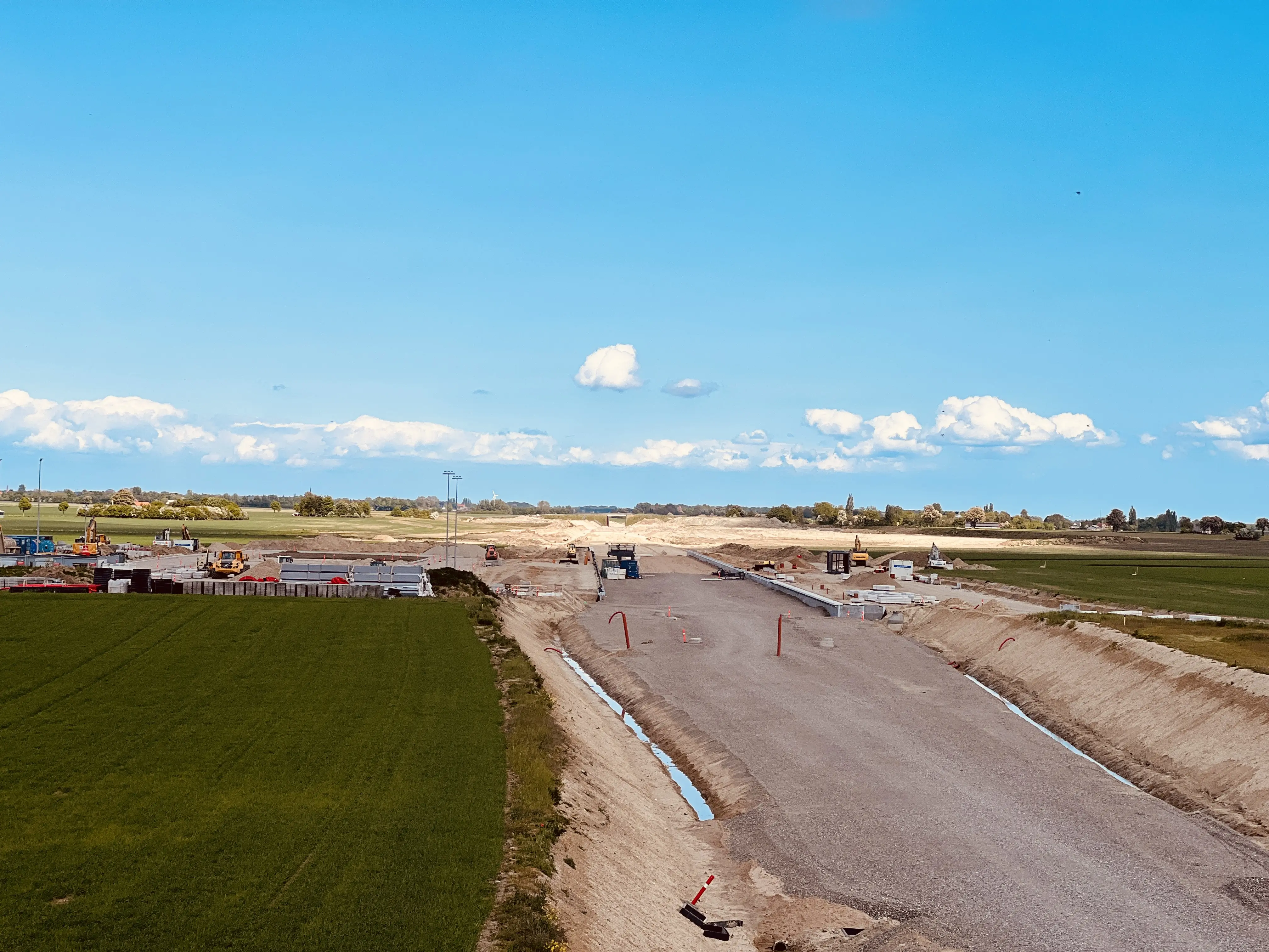 Billede af Rødby Trinbræt - her under etablering. Billede af Rødby Trinbræt - her under etablering.