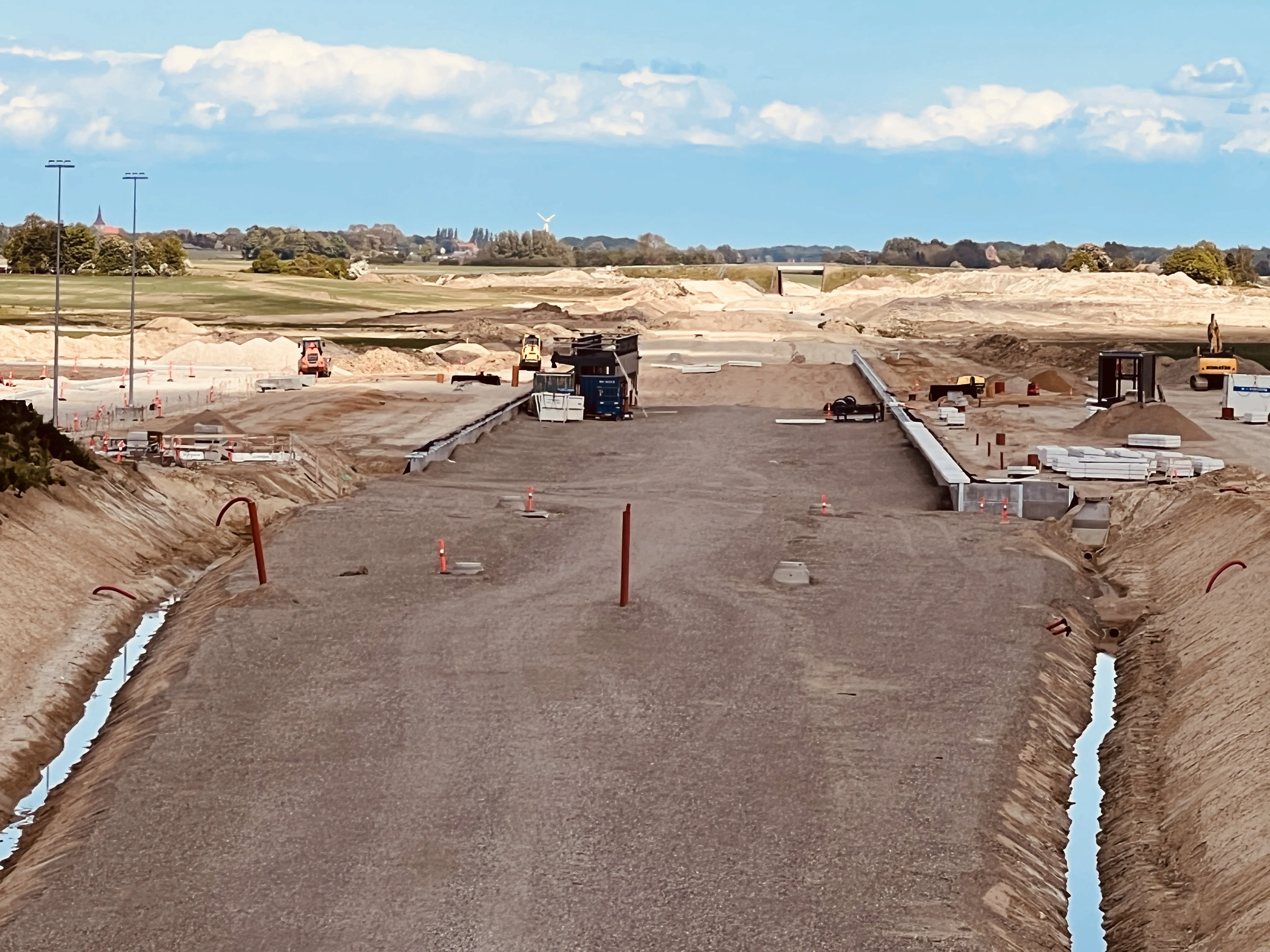 Billede af Rødby Trinbræt - her under etablering. Billede af Rødby Trinbræt - her under etablering.