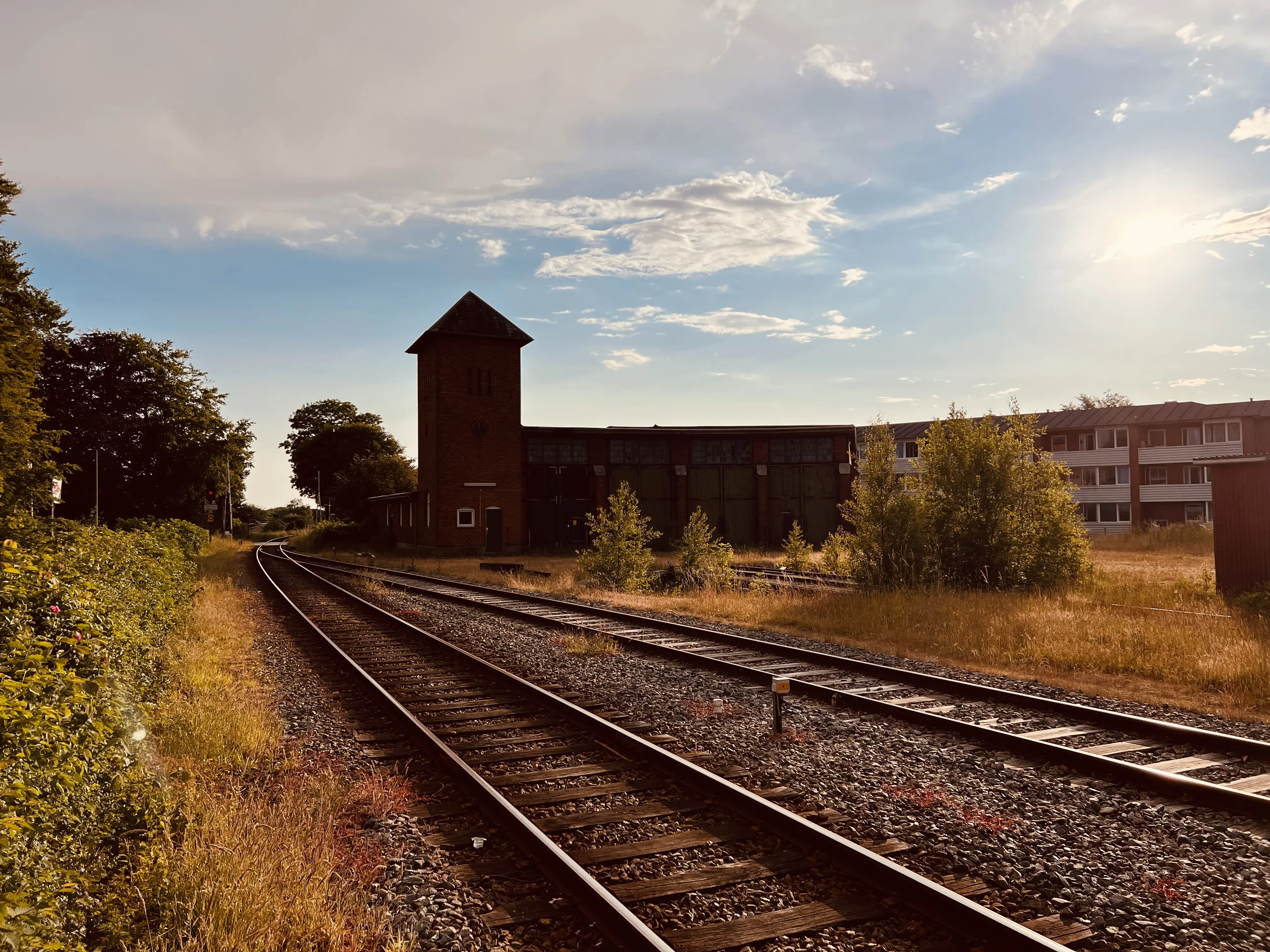 Billede af Varde Vest Stations remise.