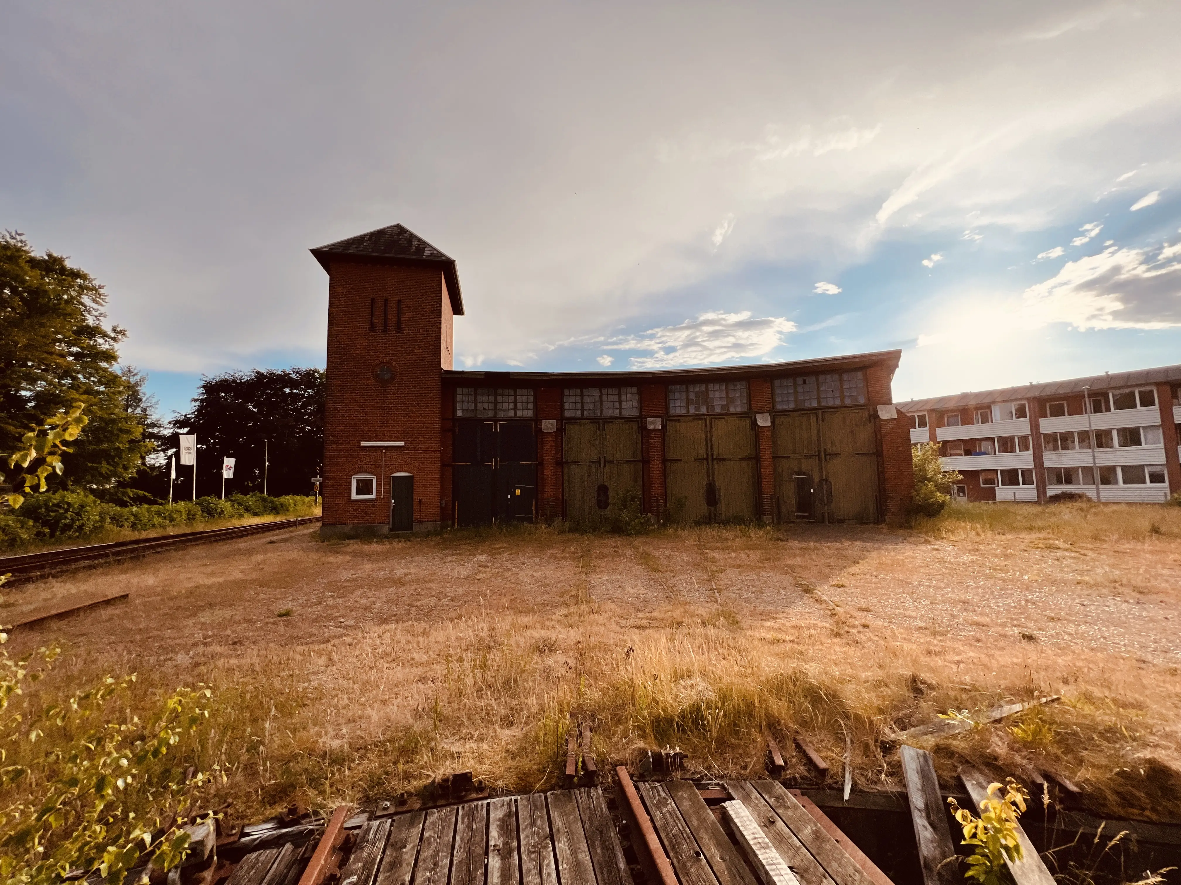Billede af Varde Vest Stations remise.