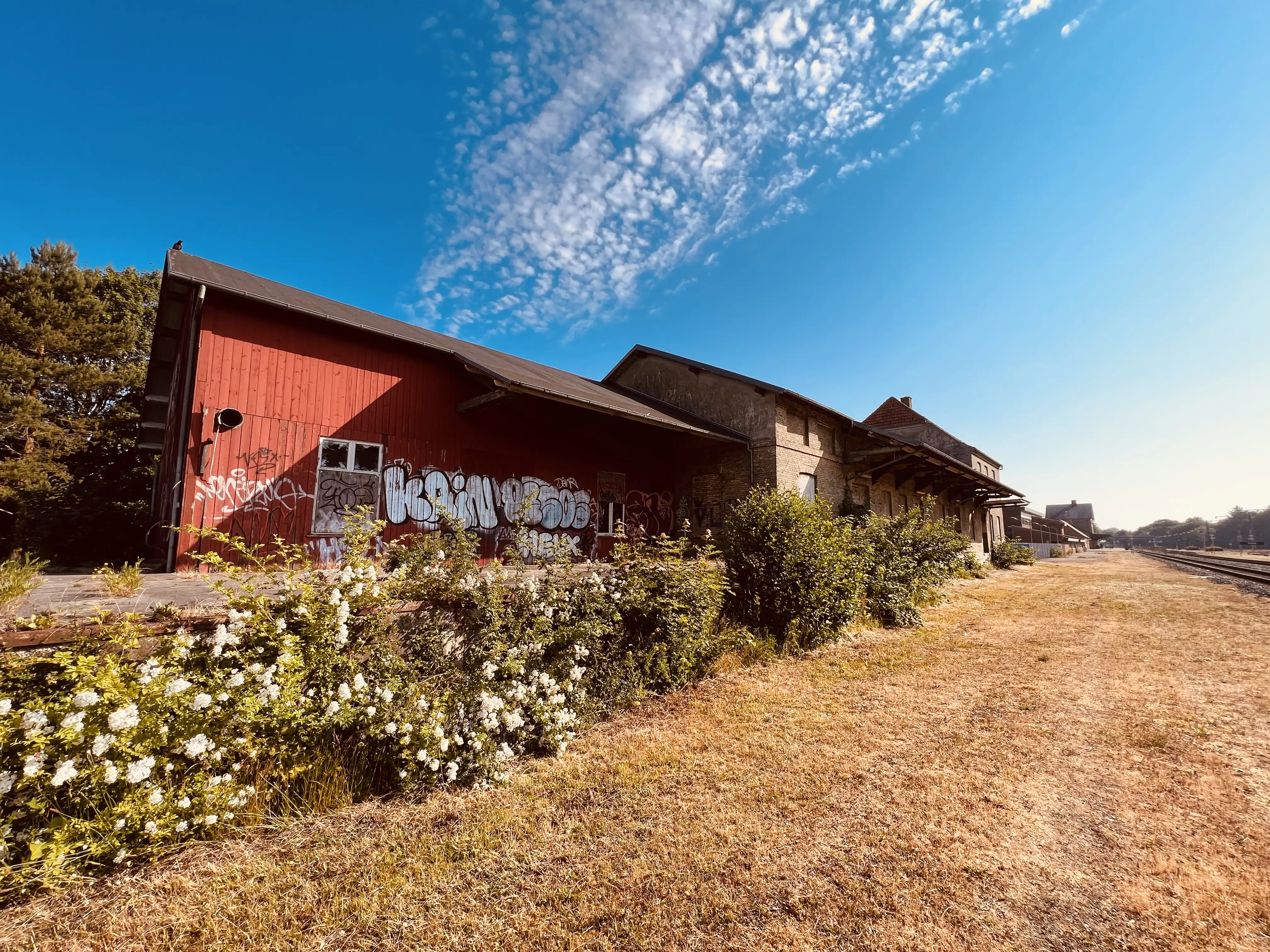 Billede af Varde Stations varehus. Billede af Varde Stations varehus.