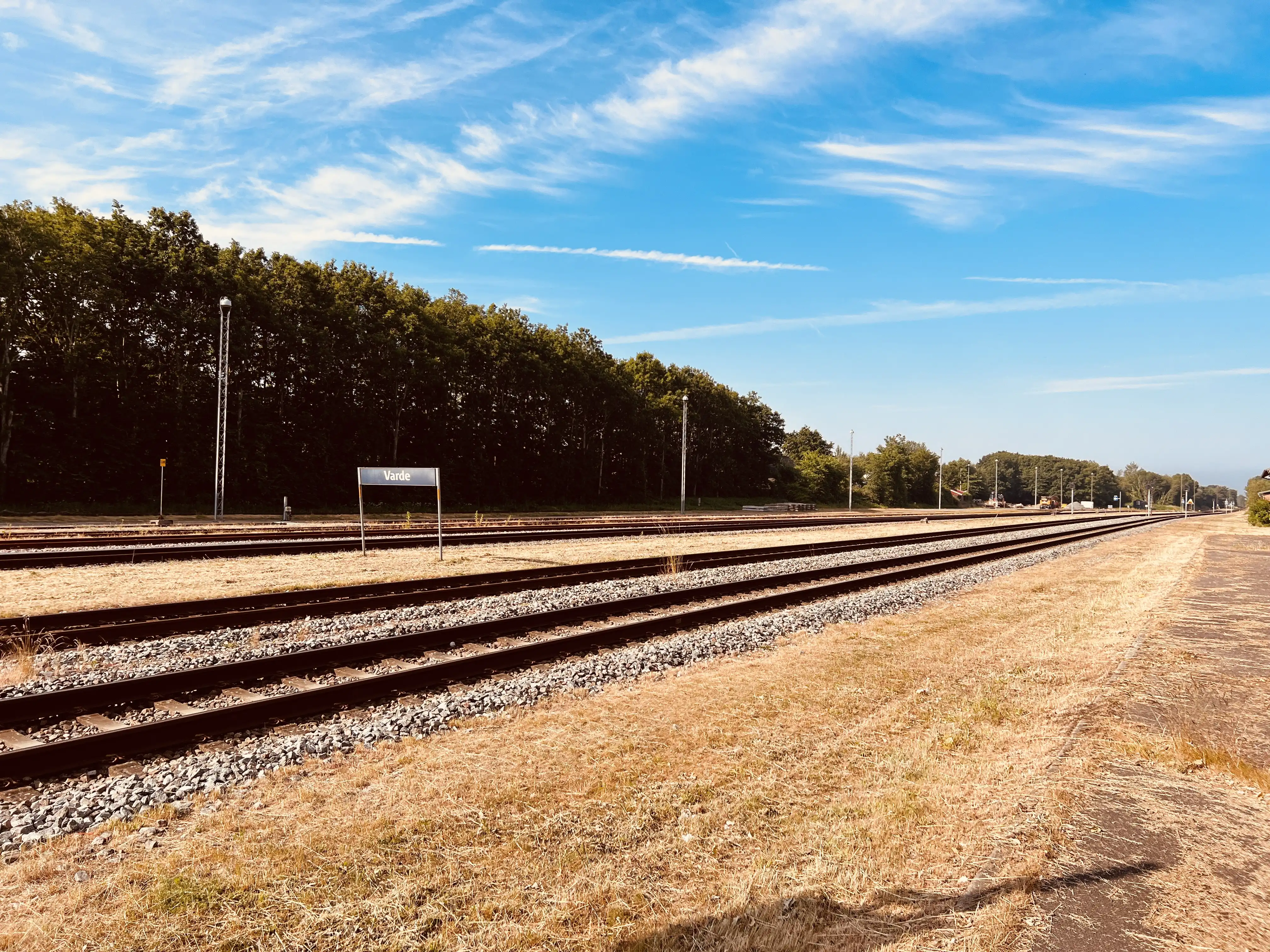 Billede af Varde Stations sporareal. Billede af Varde Stations sporareal.