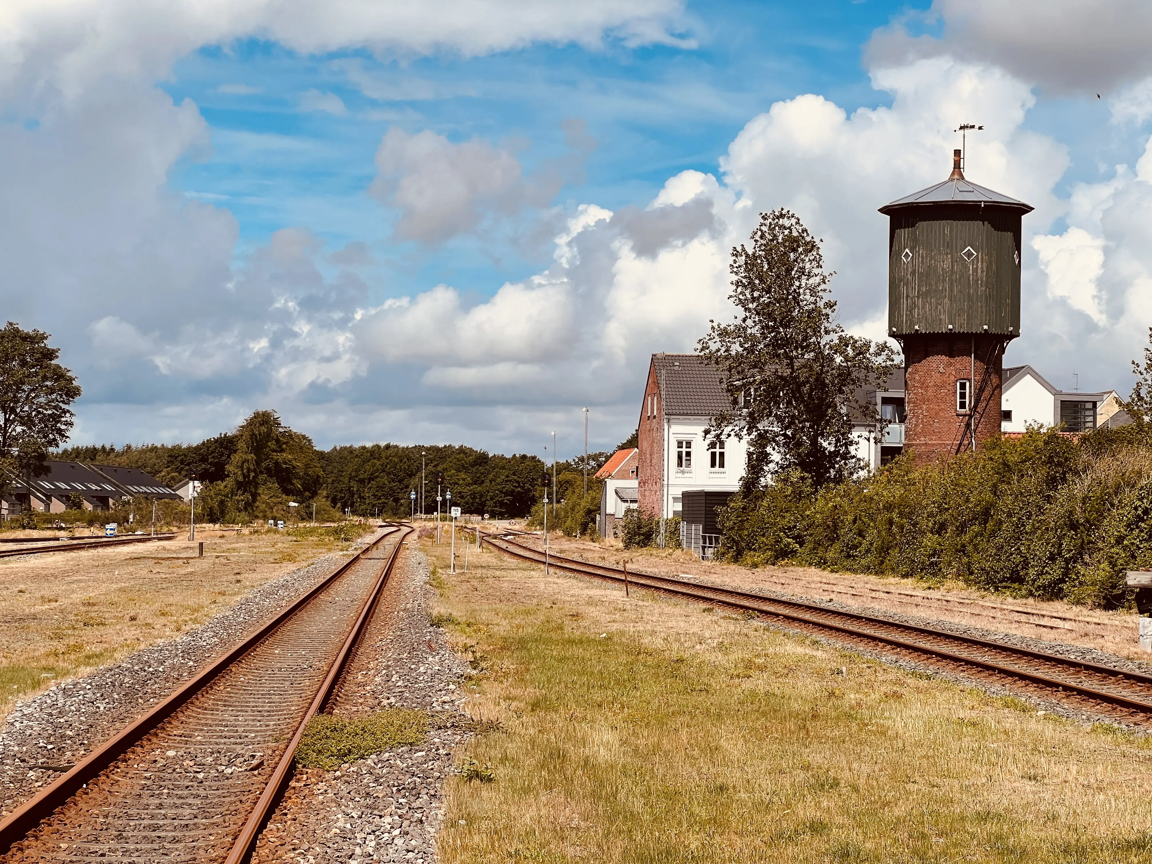 Billede af Skjern Stations vandtårn. Billede af Skjern Stations vandtårn.