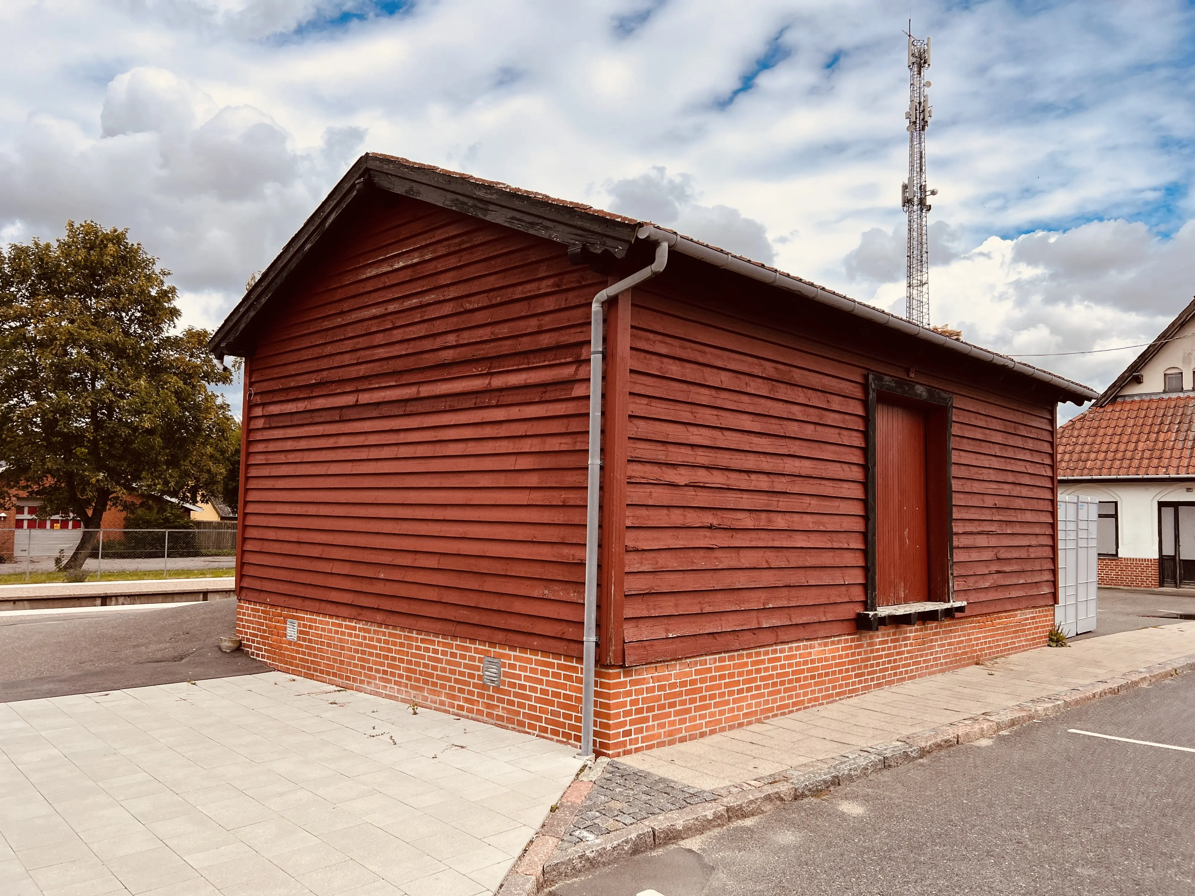 Billede af Stenlille Stations varehus.
