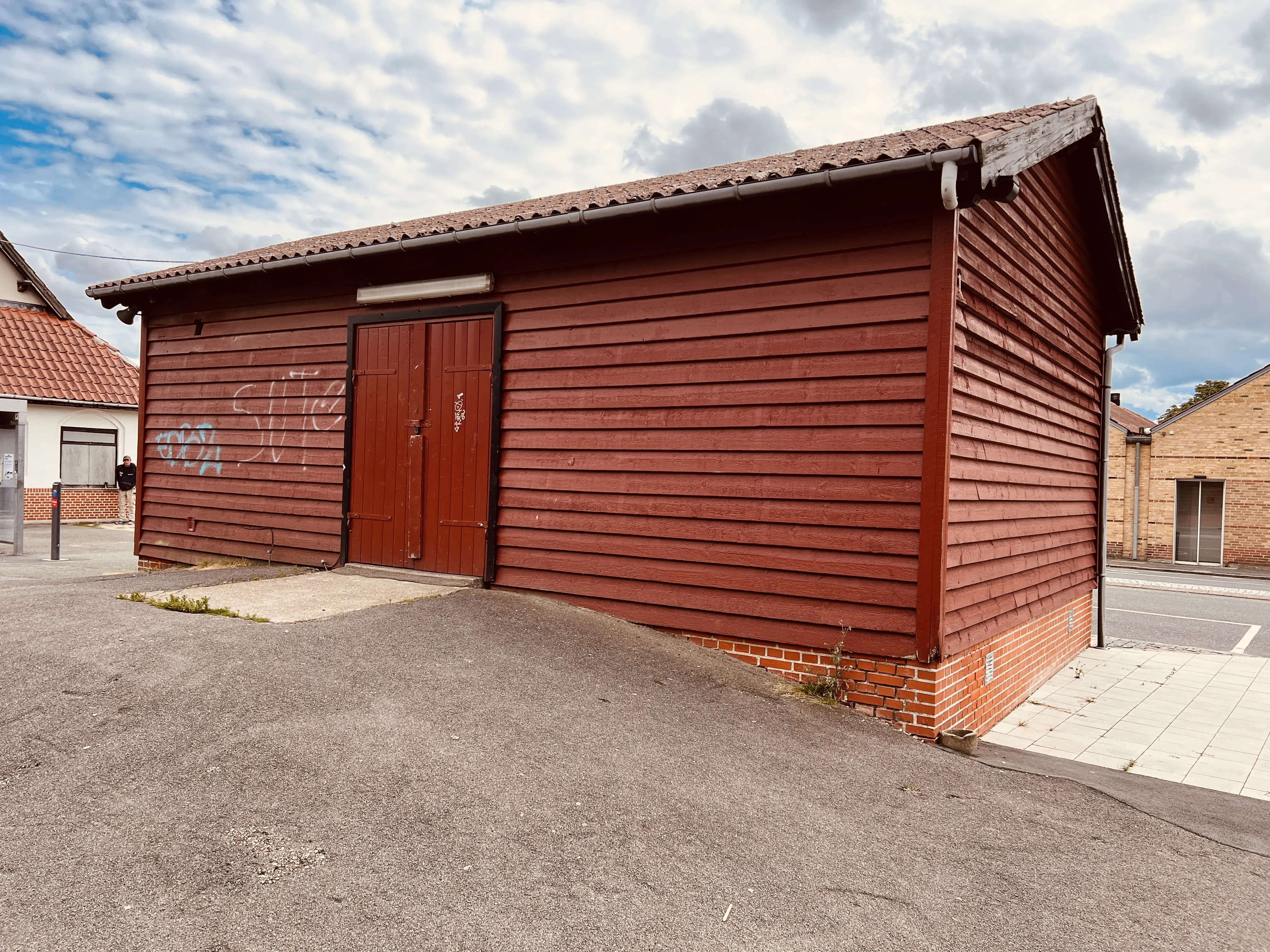Billede af Stenlille Stations varehus.