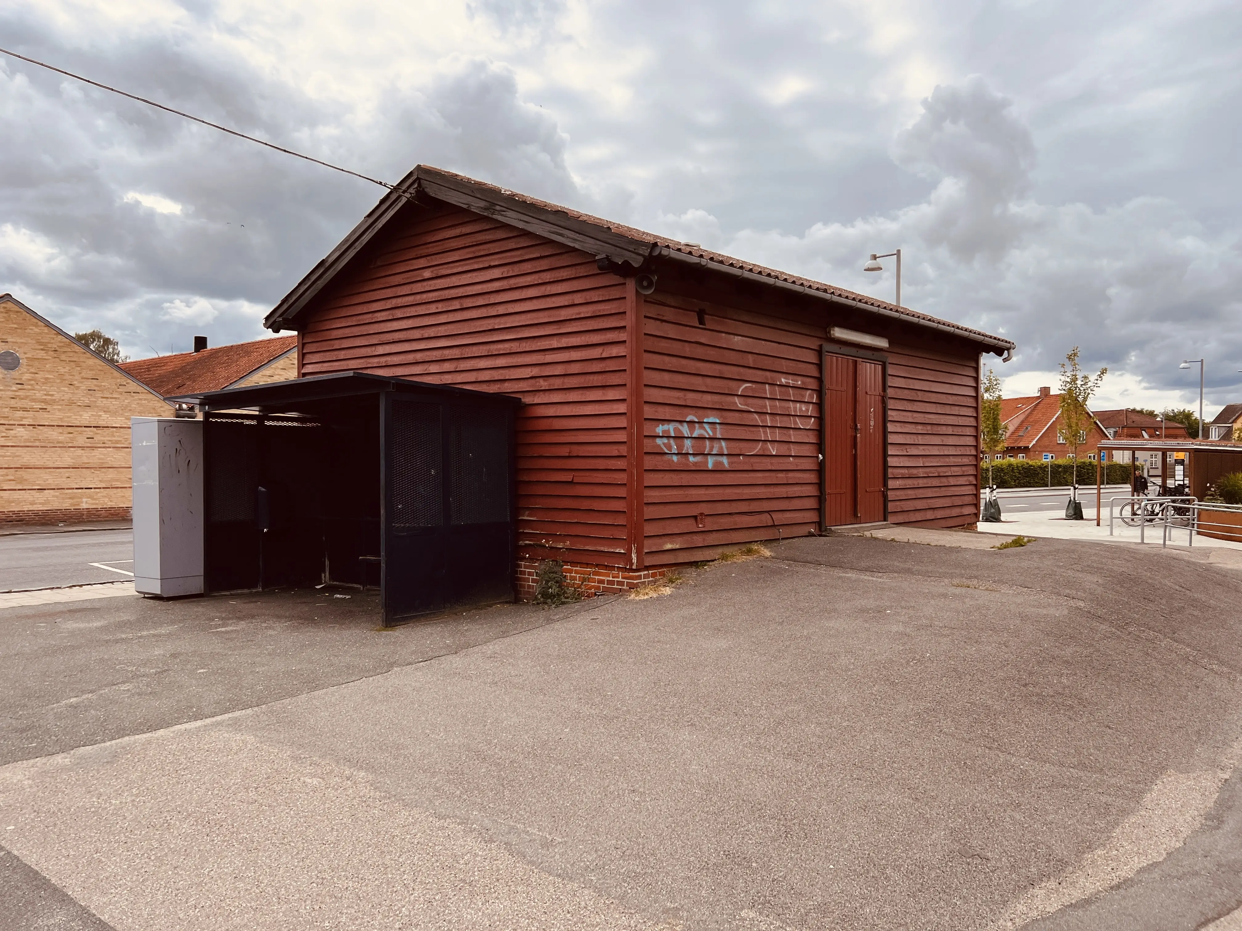 Billede af Stenlille Stations varehus.