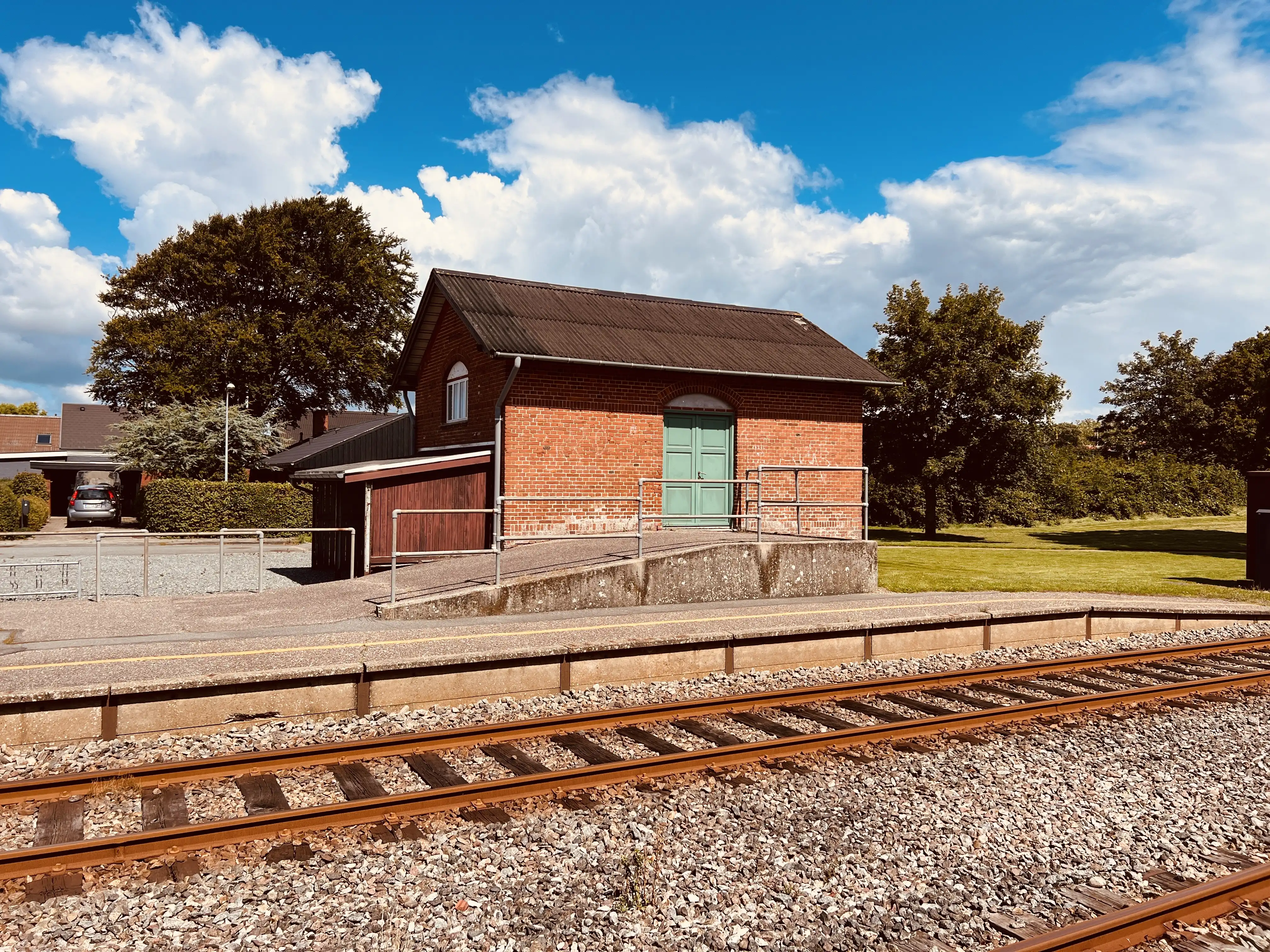 Billede af Billum Stations varehus.