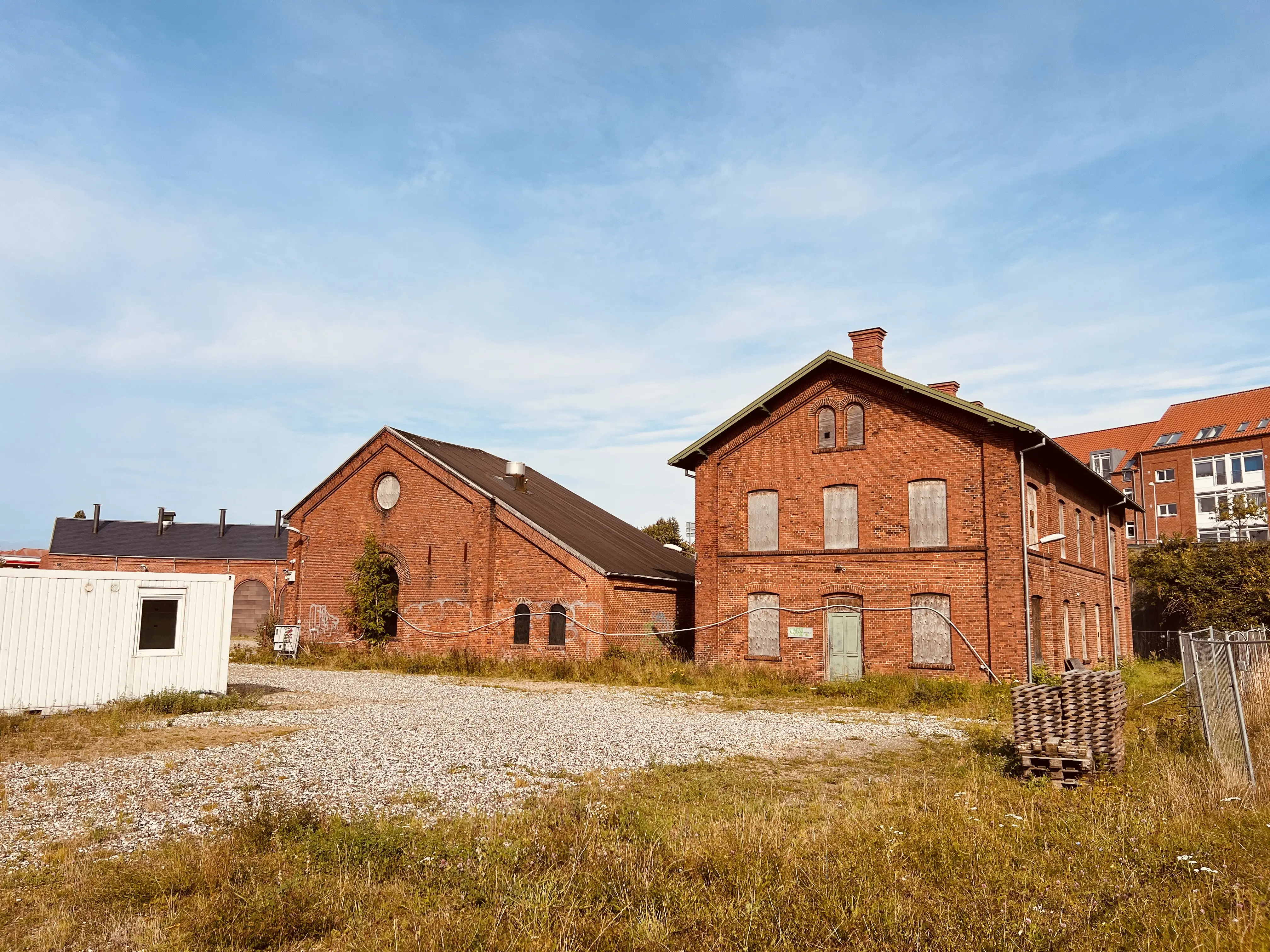 Billede af Viborg Stations remise.