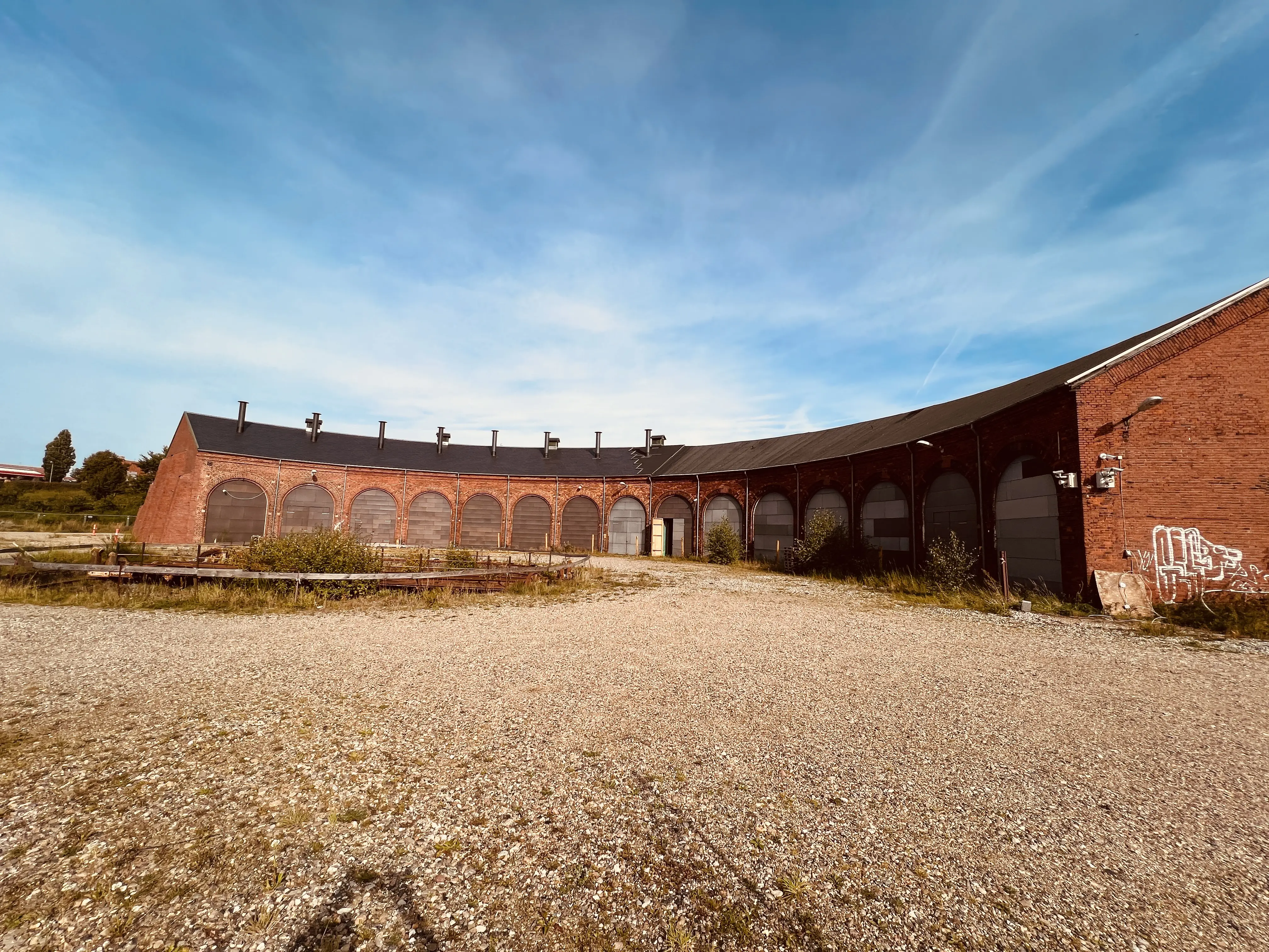 Billede af Viborg Stations remise.