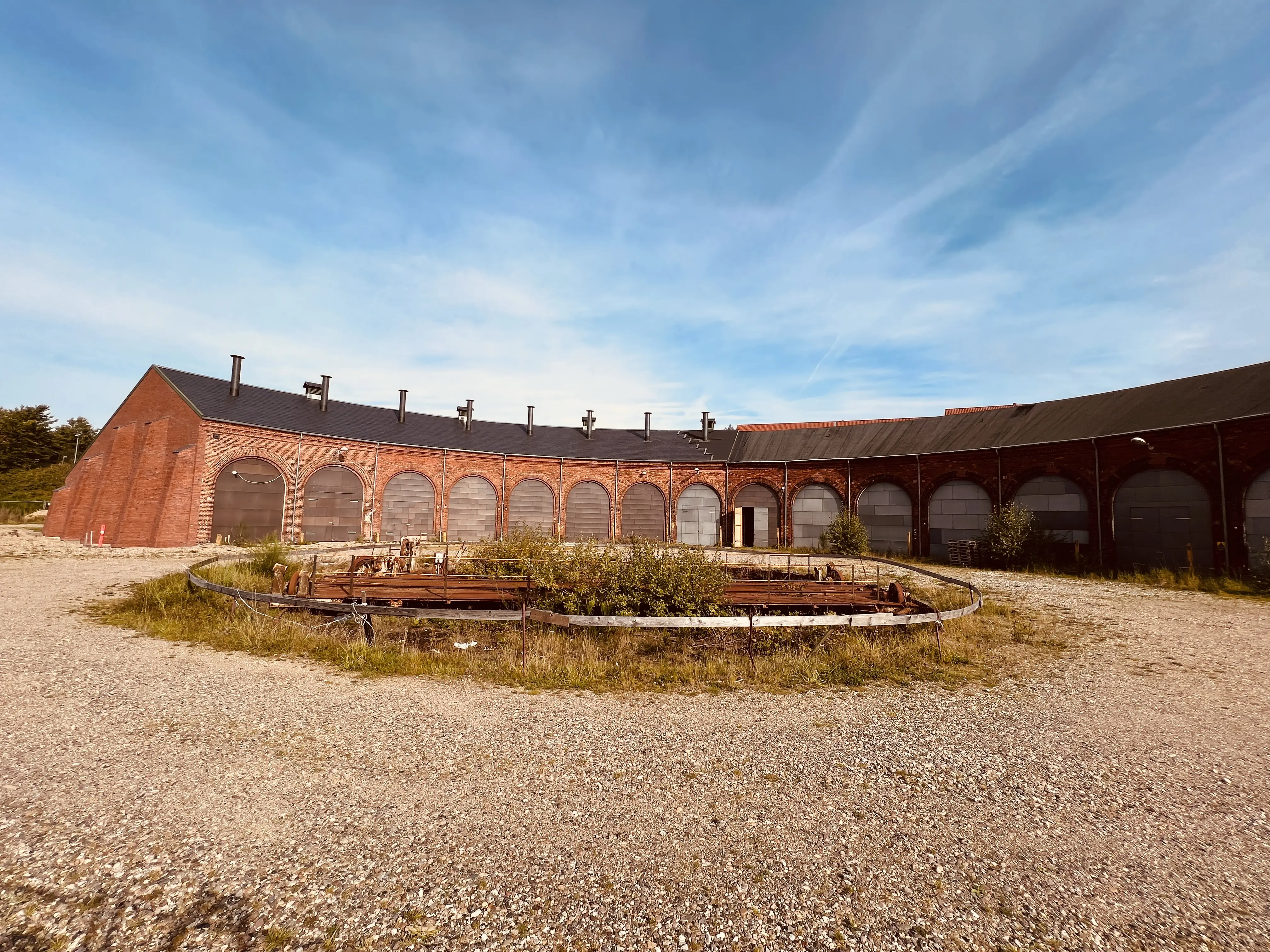 Billede af Viborg Stations remise.